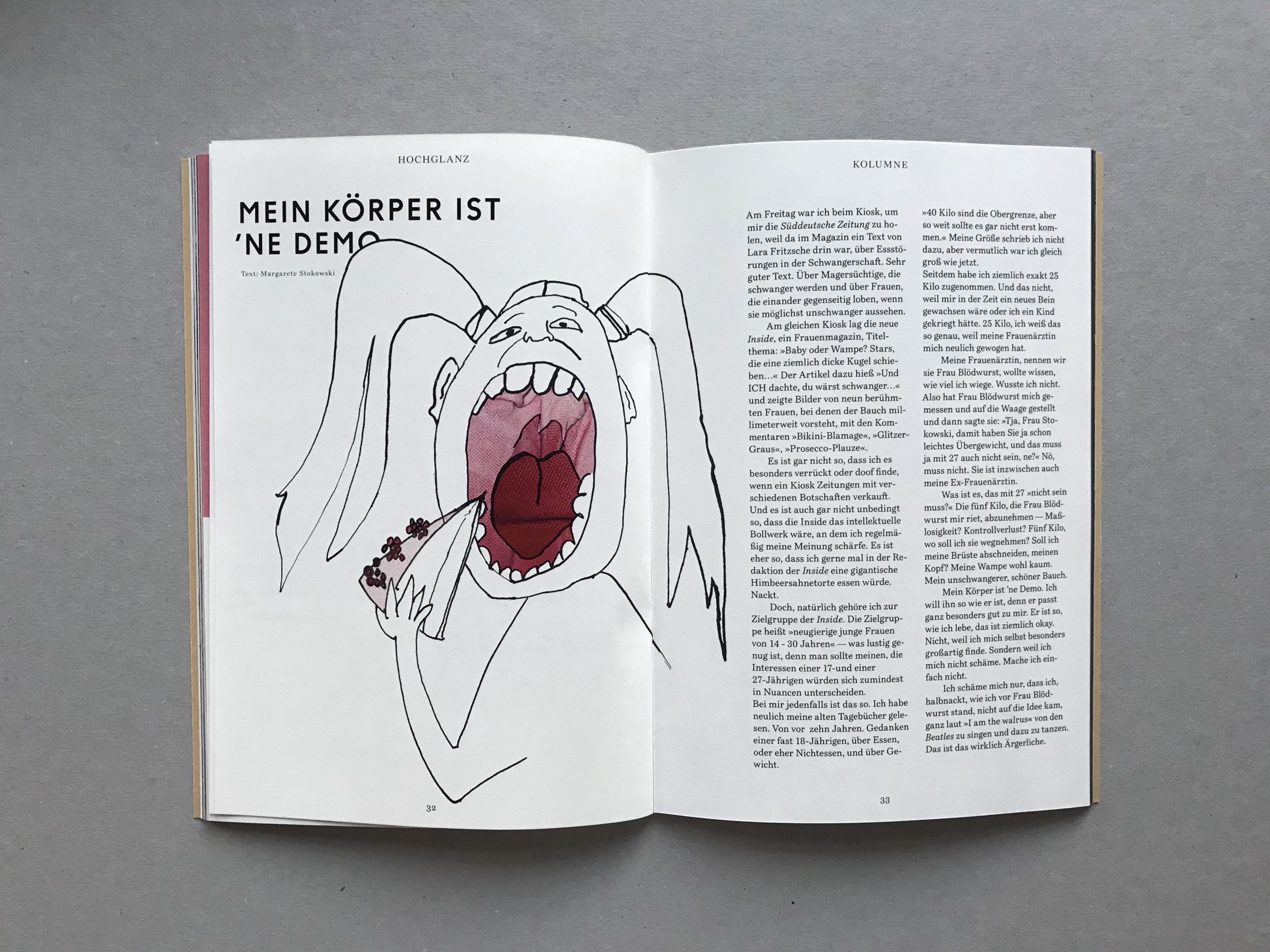 Umsetzung eines kritischen Modemagazins