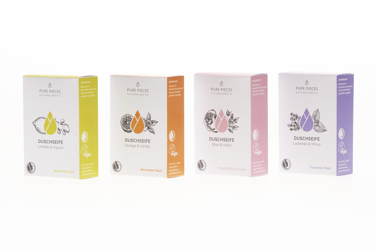 Entwicklung einer Marke und eines Packaging Designs für feste Shampoos und Duschseifen