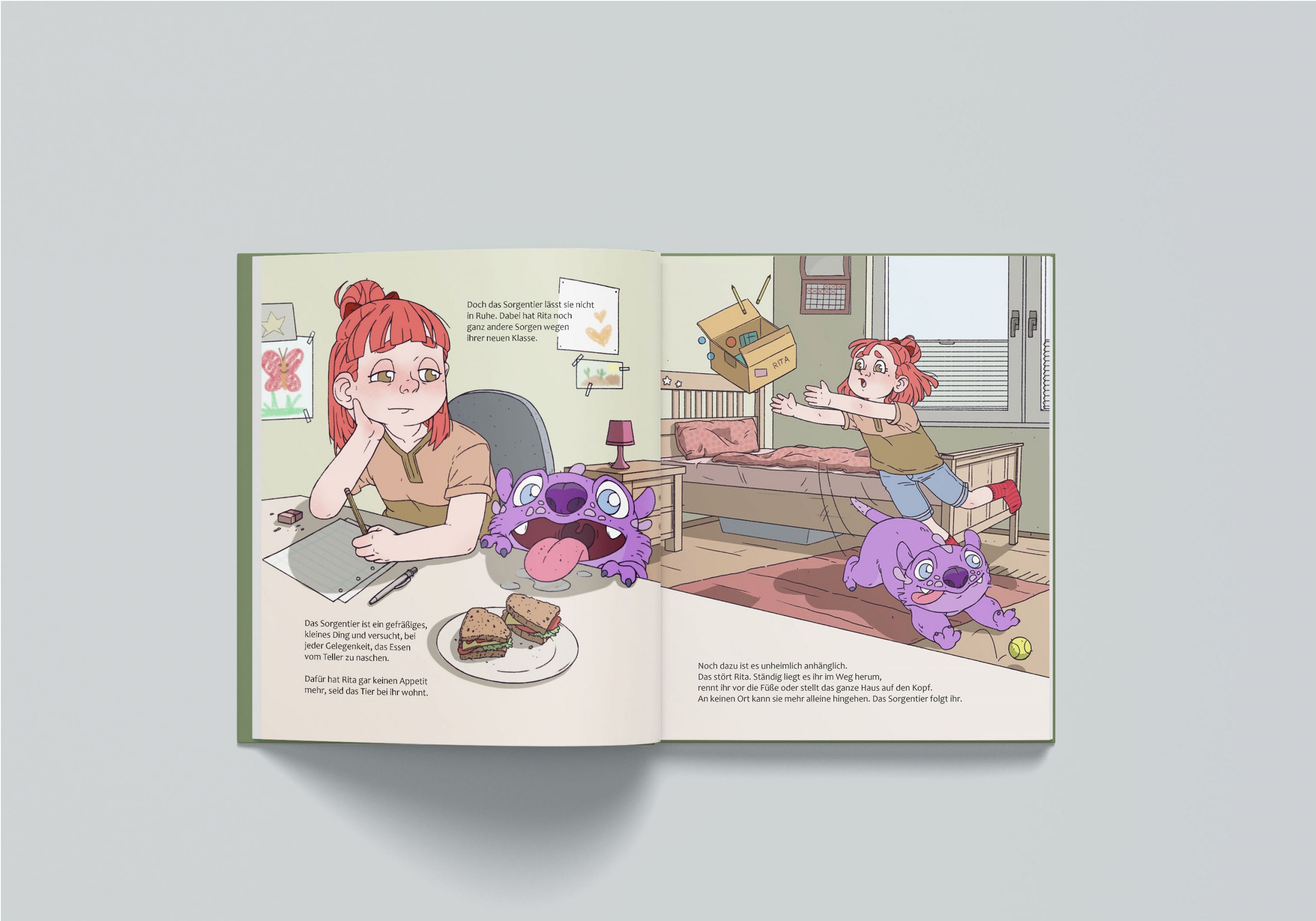 Illustrative und typografische Gestaltung eines Kinderbuches zum Thema 
