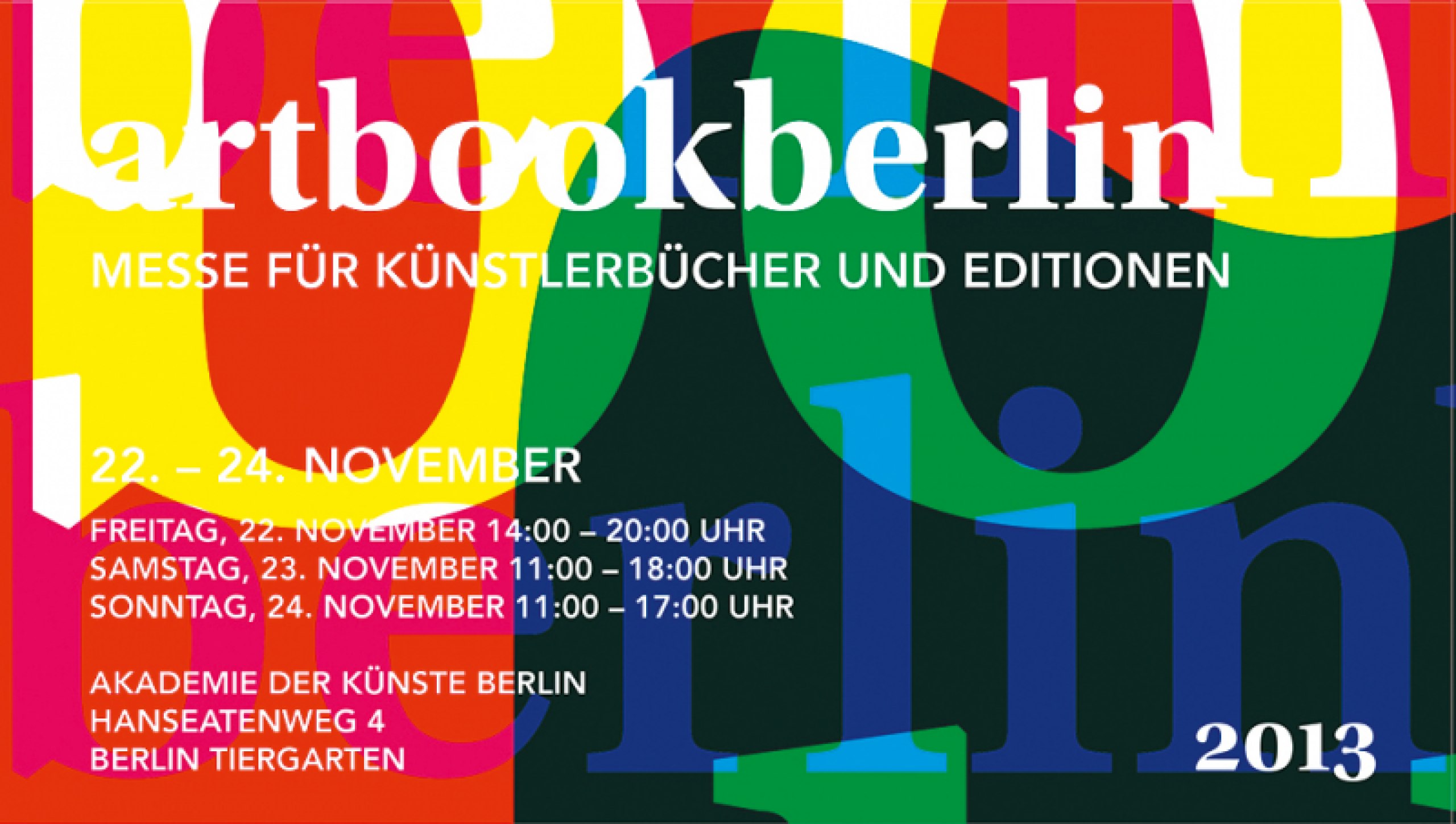 Entwicklung eines dynamischen Erscheinungsbildes 
für eine Künstlerbuchmesse