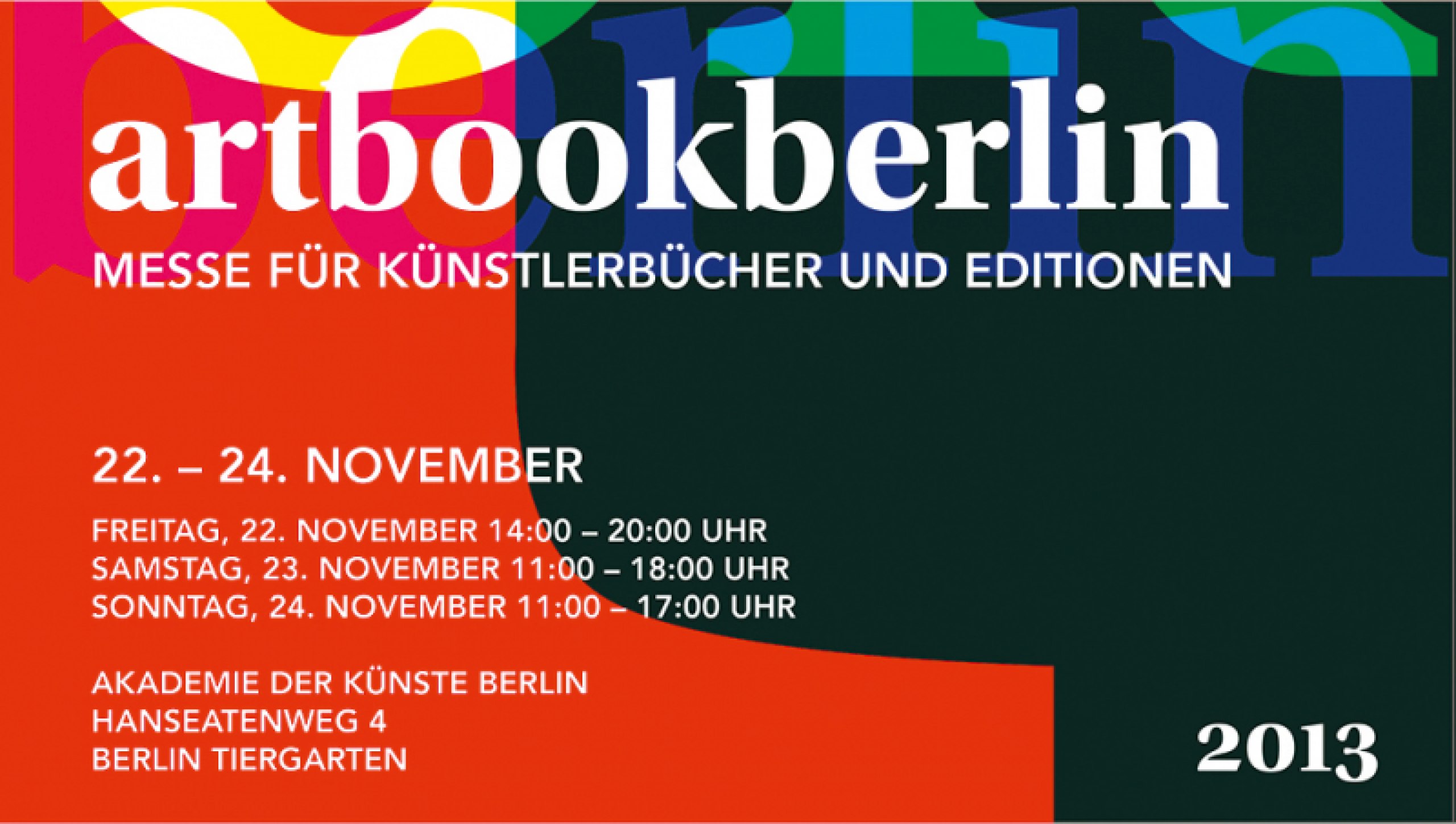 Entwicklung eines dynamischen Erscheinungsbildes 
für eine Künstlerbuchmesse