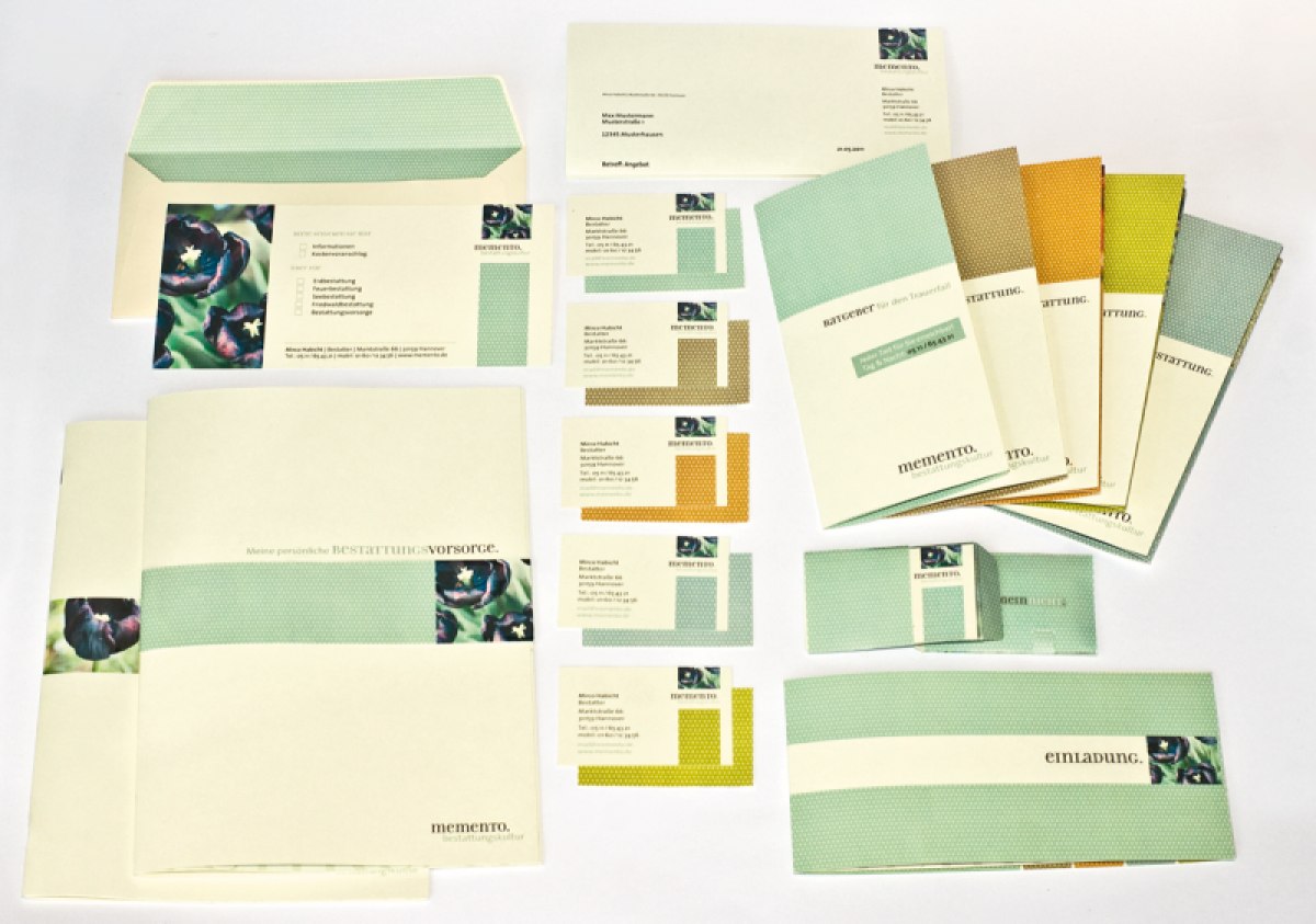Corporate Design für ein Bestattungsunternehmen