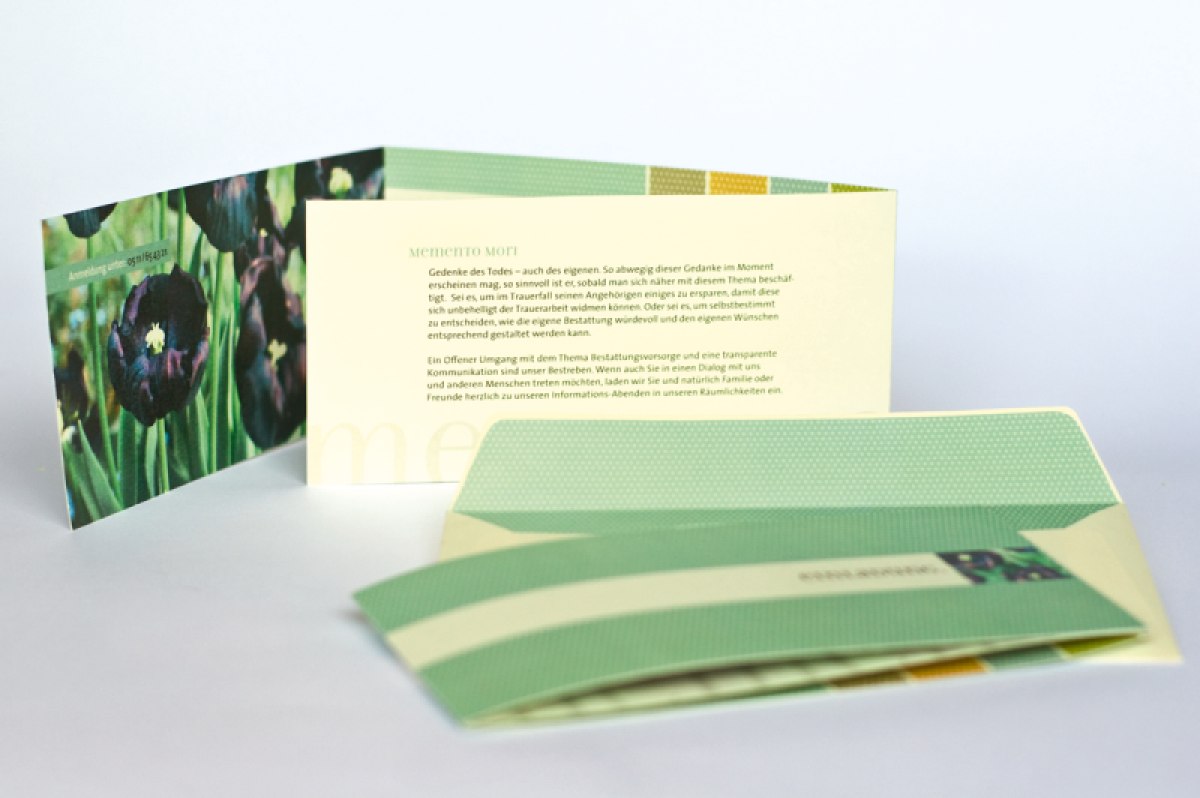Corporate Design für ein Bestattungsunternehmen