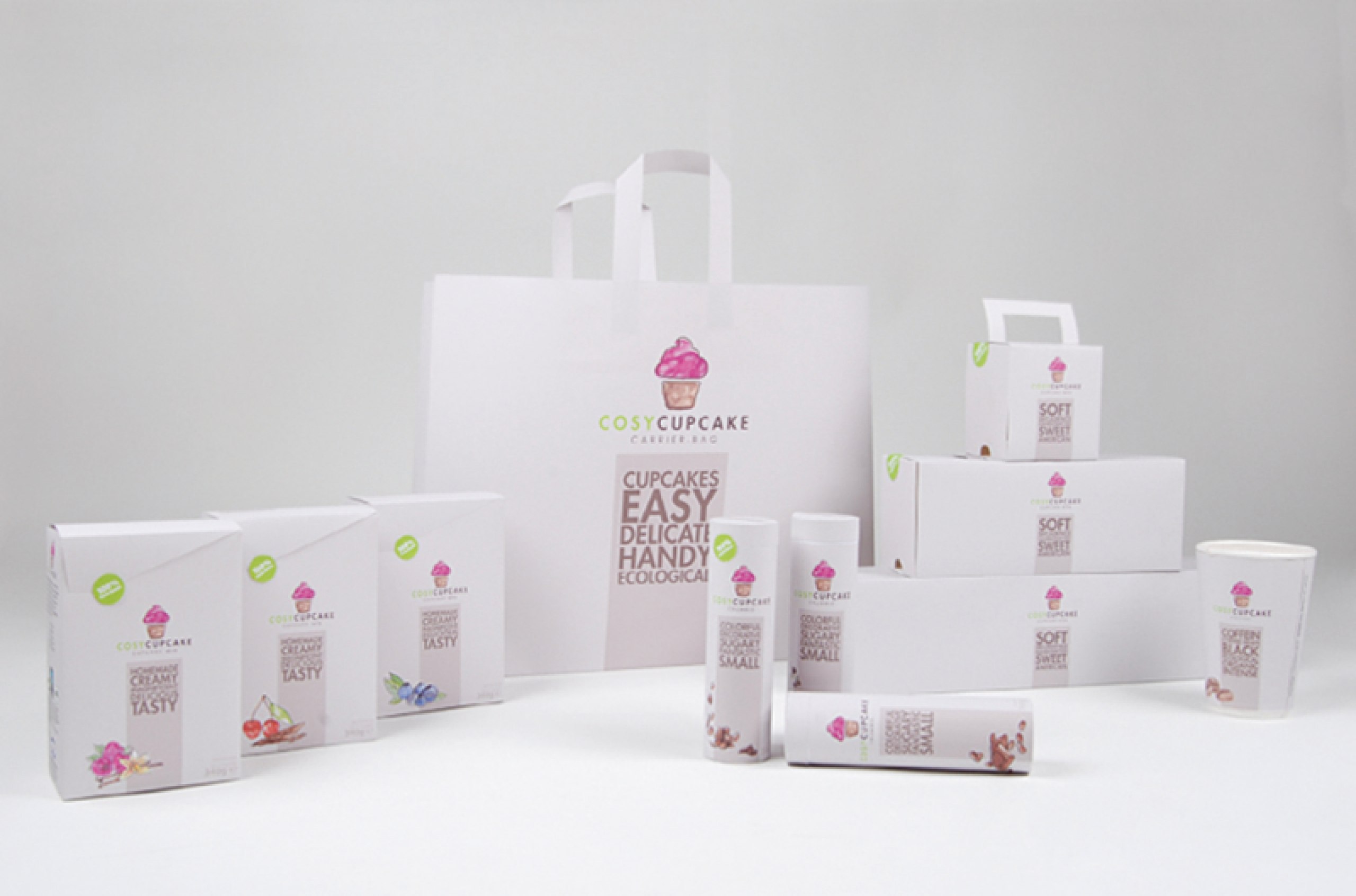 Entwicklung eines Packagings für ein Cupcake Café