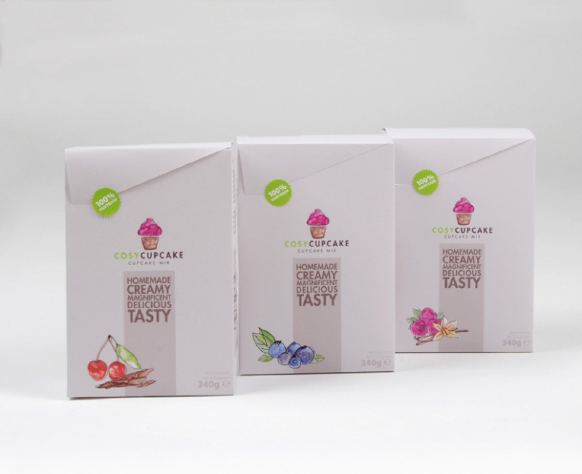 Entwicklung eines Packagings für ein Cupcake Café