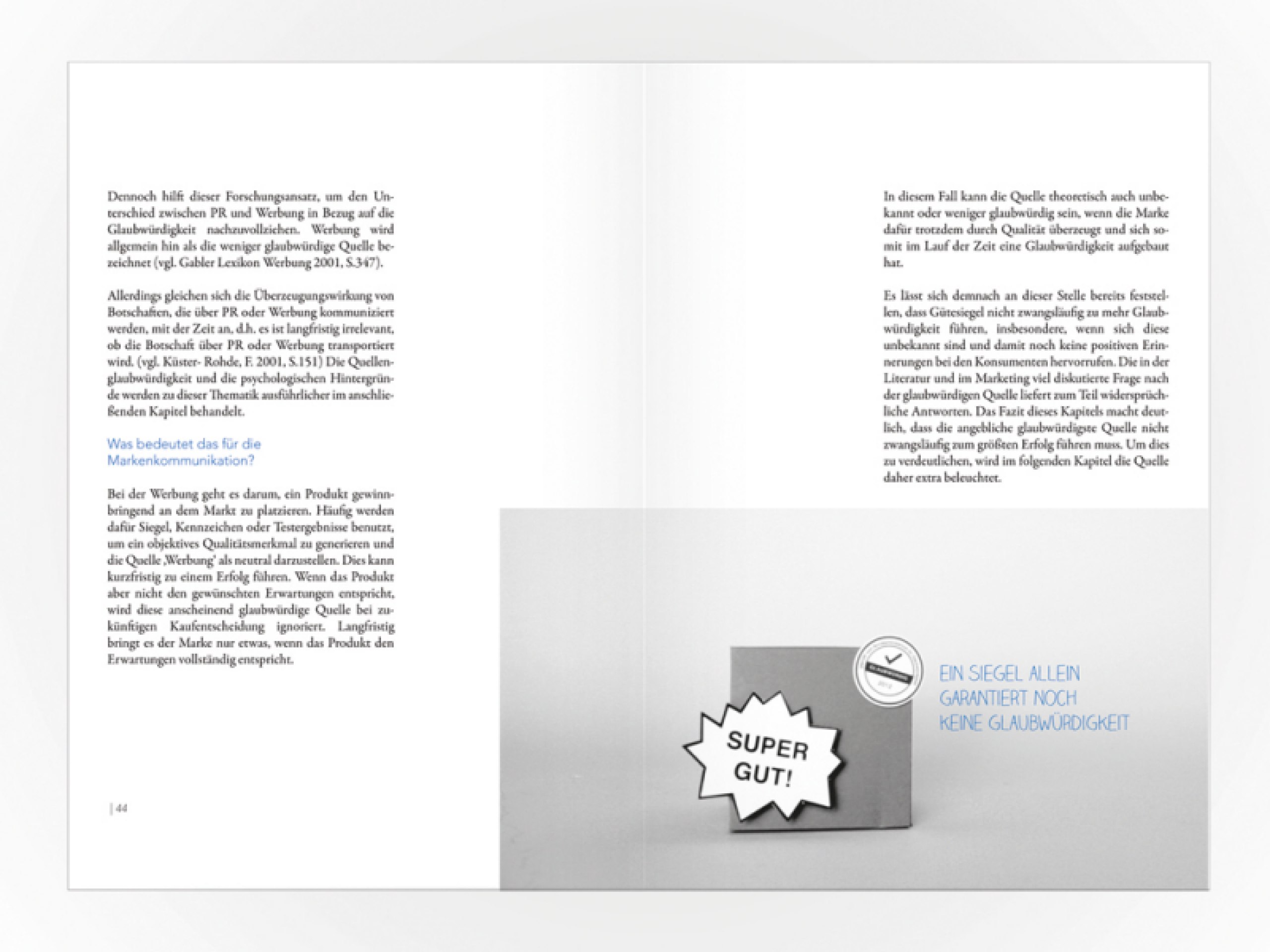 Glaubwürdigkeit in der Marken-
kommunikation