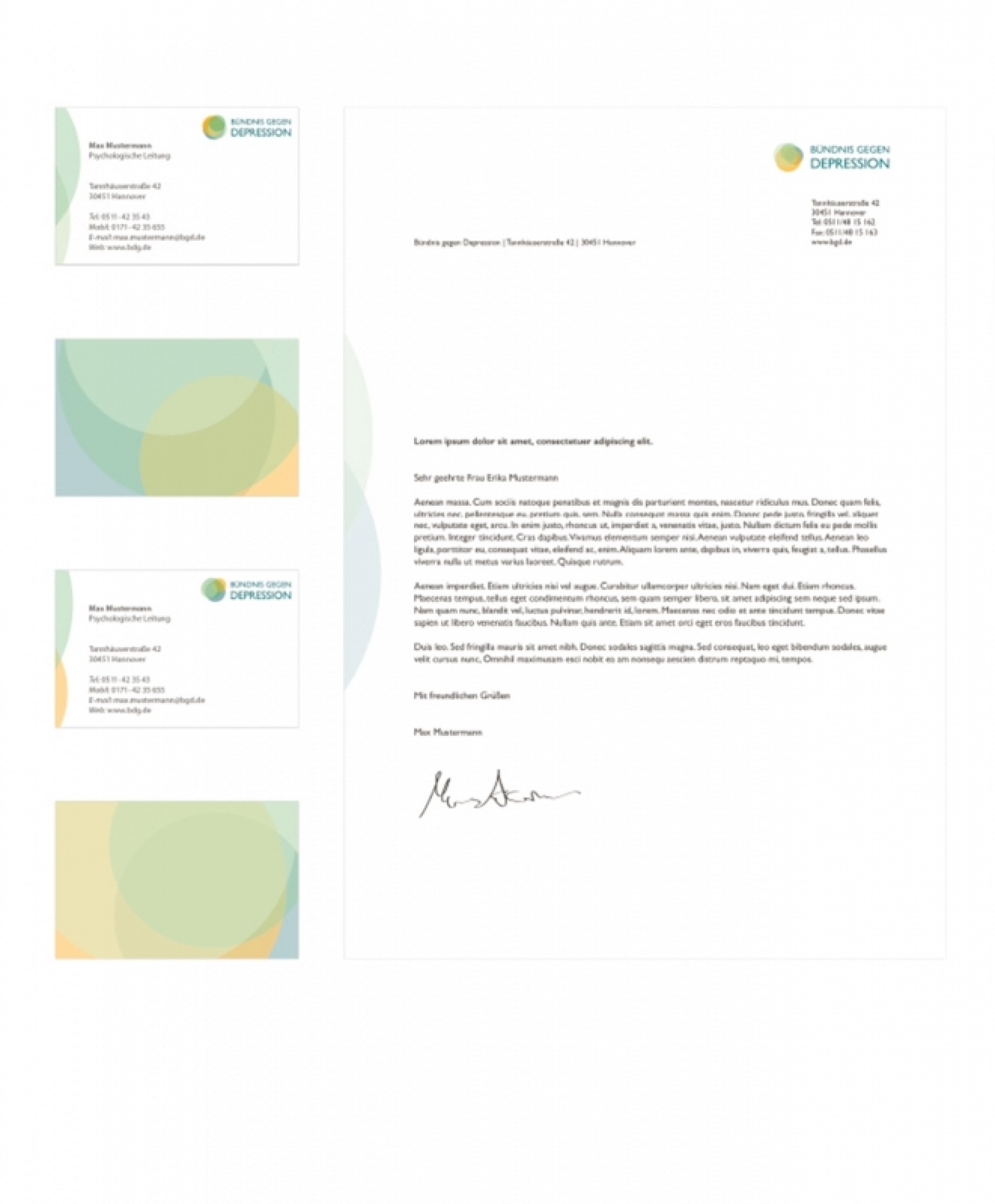 Corporate Design für einen Verein im Gesundheitswesen