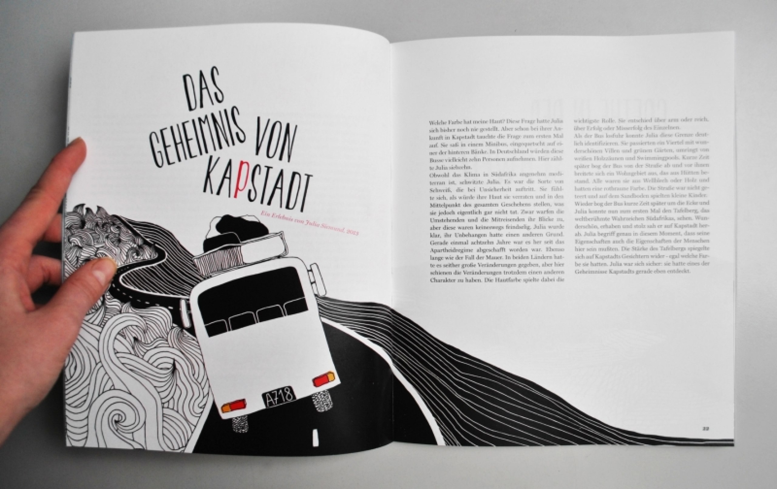 Gestaltung eines Reisemagazins
