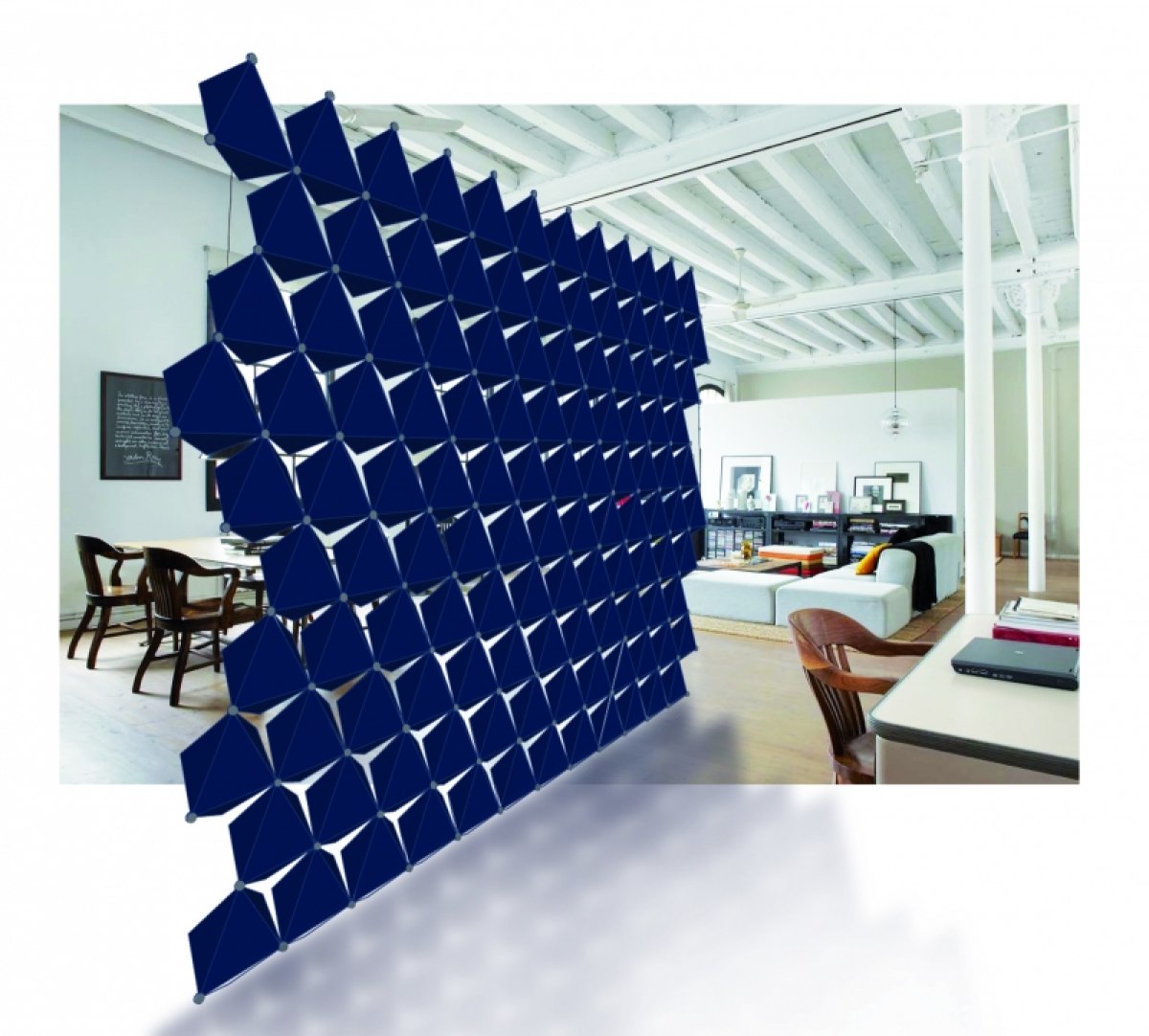Experimentelle Gestaltung einer Kollektion von Wandelementen unter Berücksichtigung von Modularität, Einfachheit und Selbstbestimmtheit.