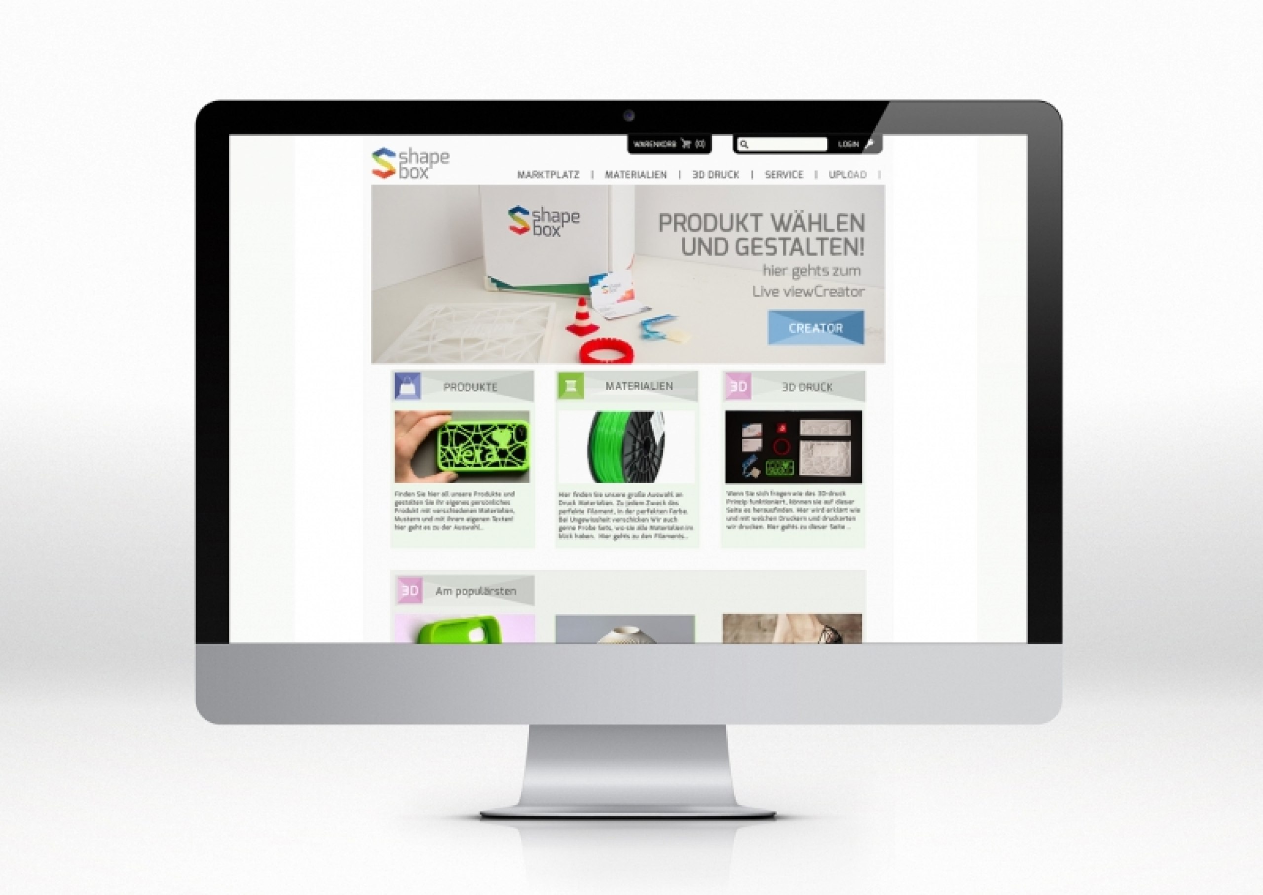 Entwicklung und Kampagne eines 3D-Druck Online Shops