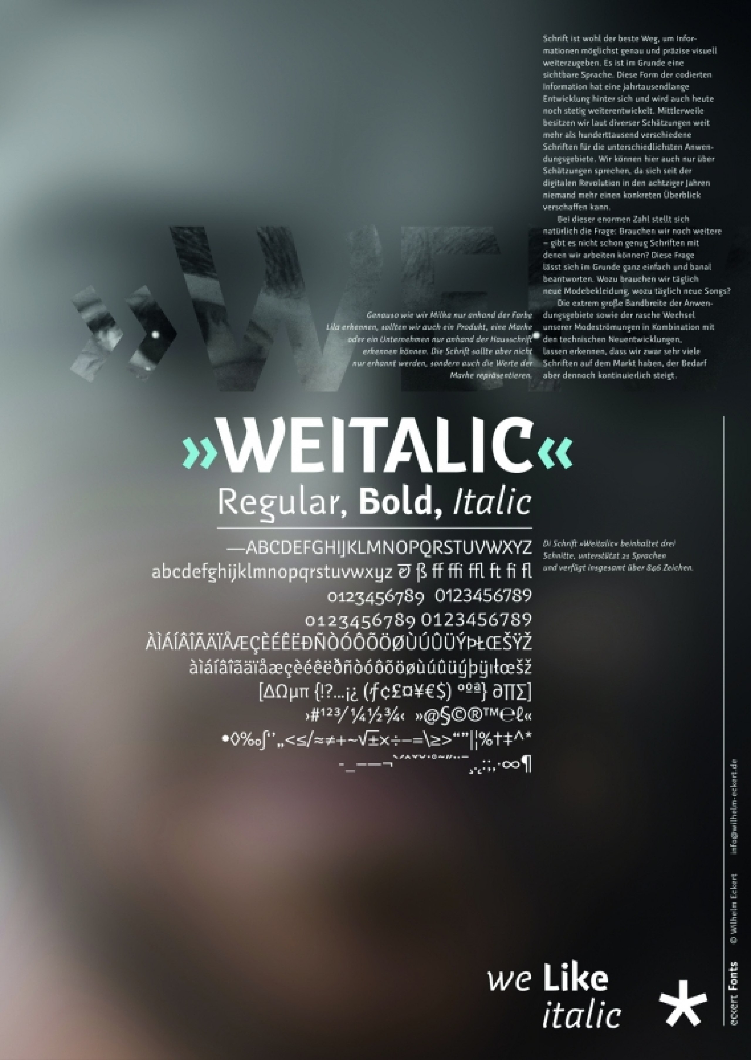 Entwicklung einer neuen Corporate Schriftfamilie