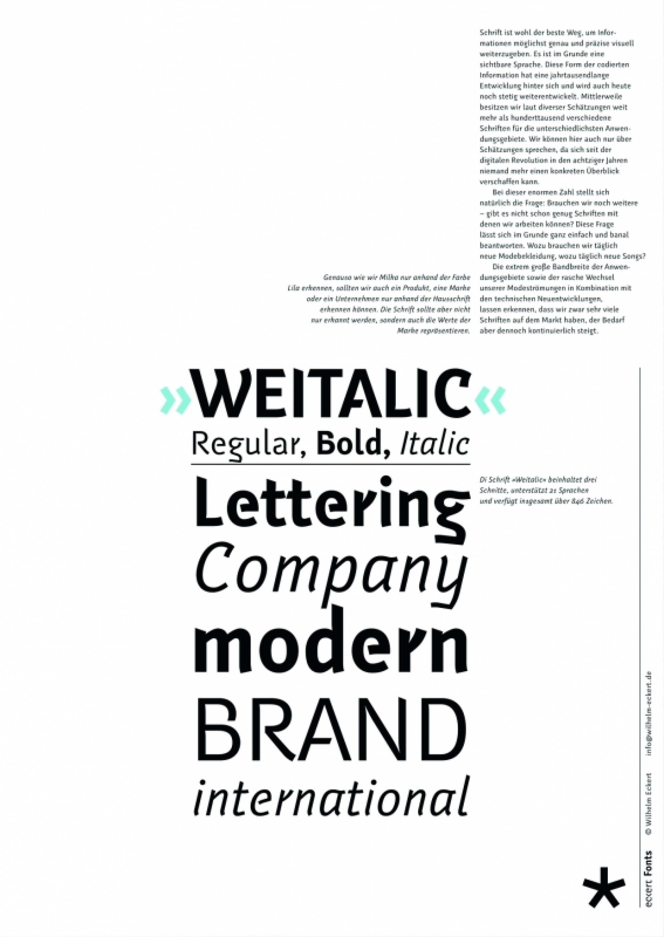 Entwicklung einer neuen Corporate Schriftfamilie