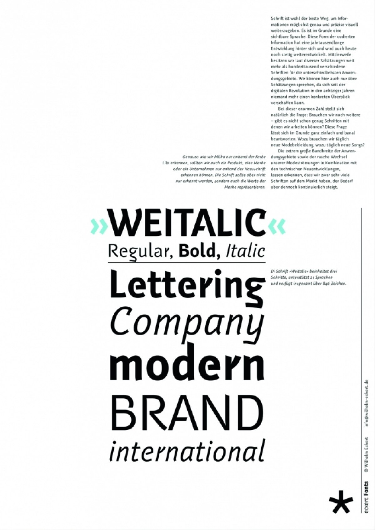 Entwicklung einer neuen Corporate Schriftfamilie