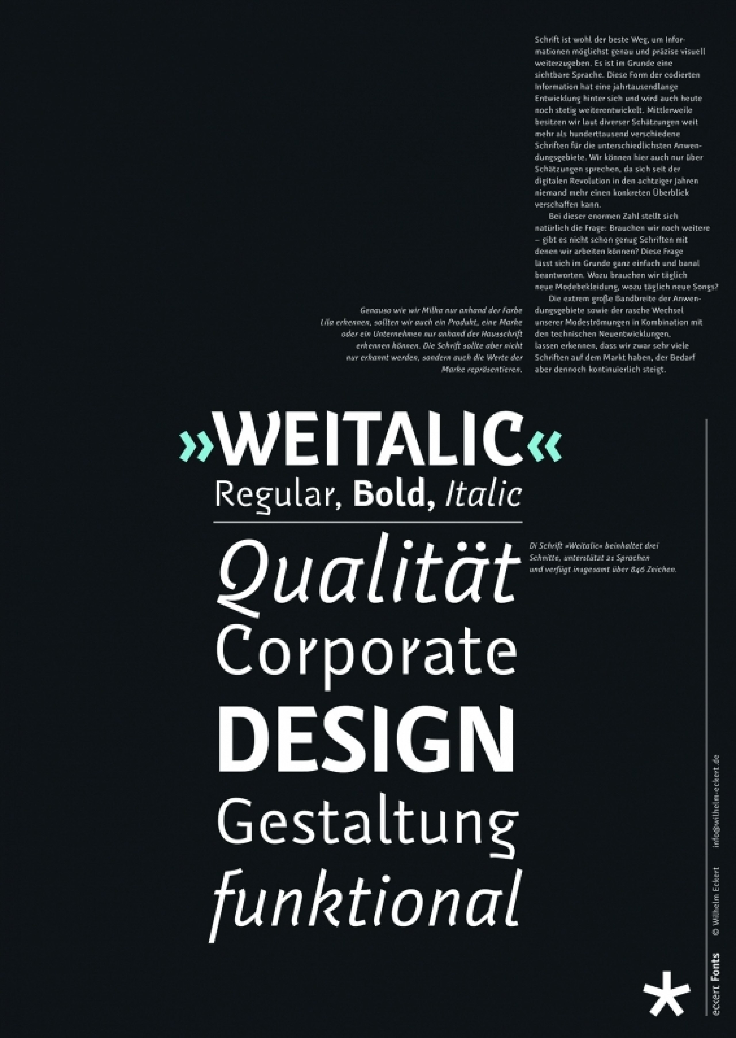 Entwicklung einer neuen Corporate Schriftfamilie