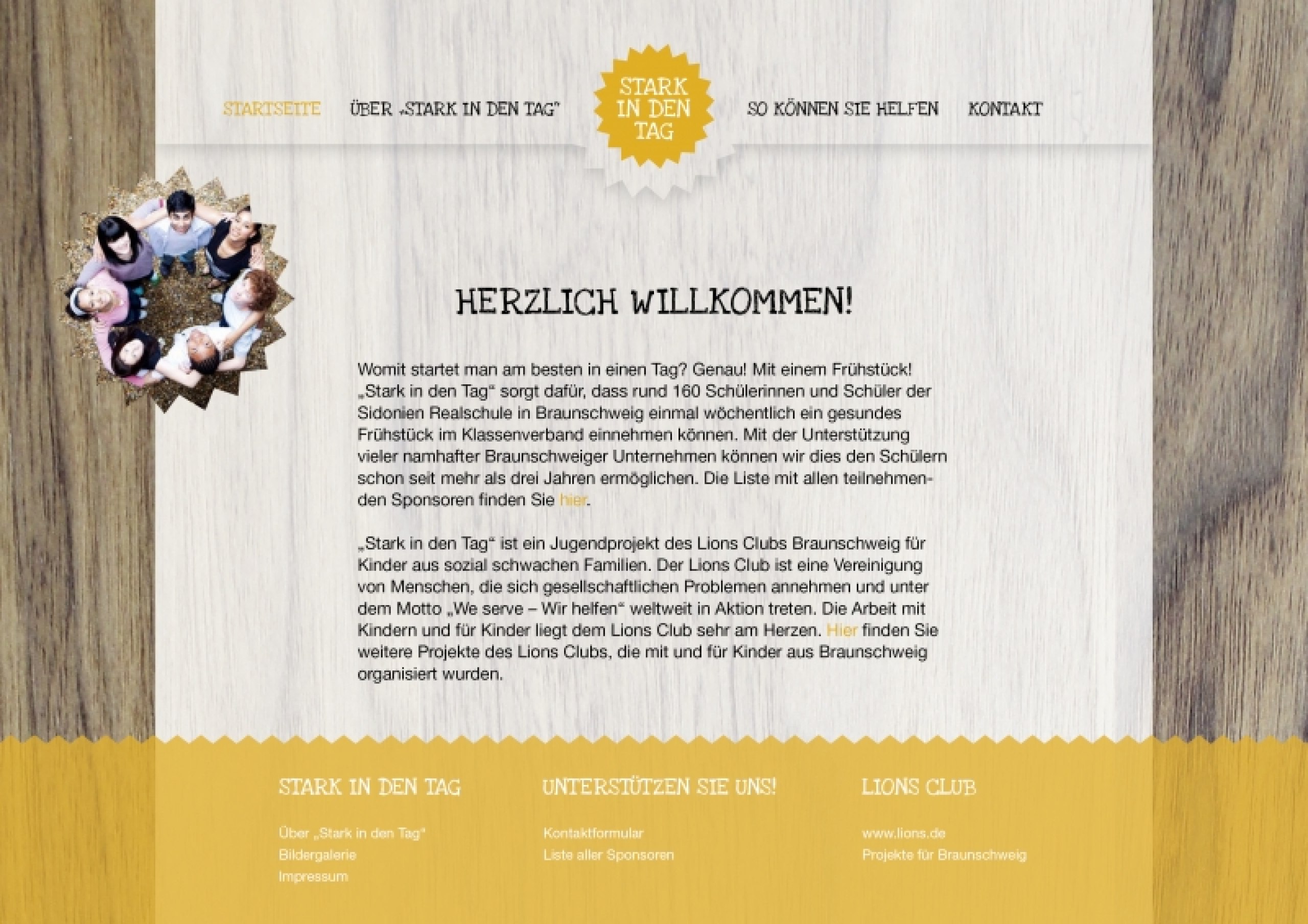 Entwicklung eines Corporate Designs für ein Jugendprojekt des Lions Clubs Braunschweig
