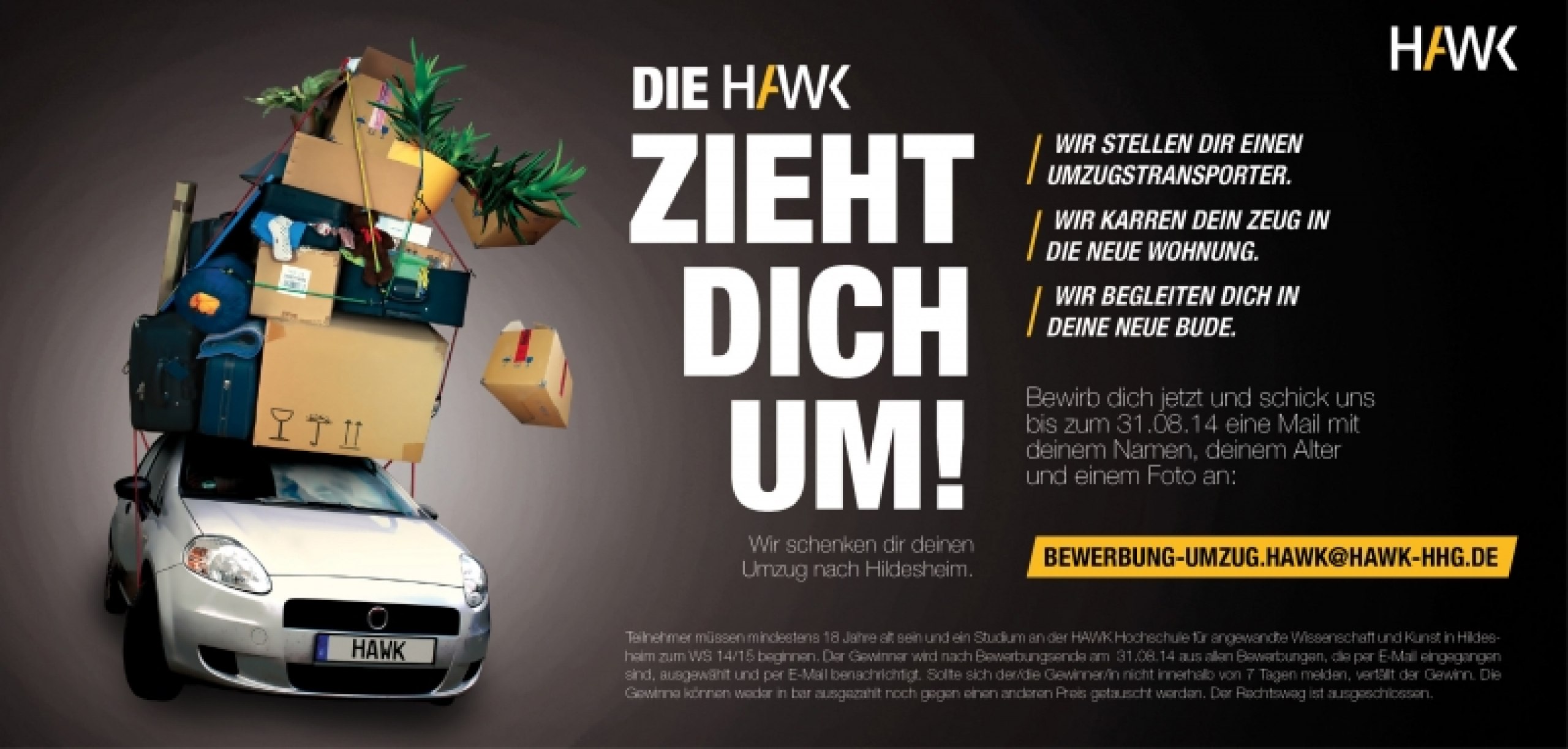 Eine Aktion zum Umzug der HAWK