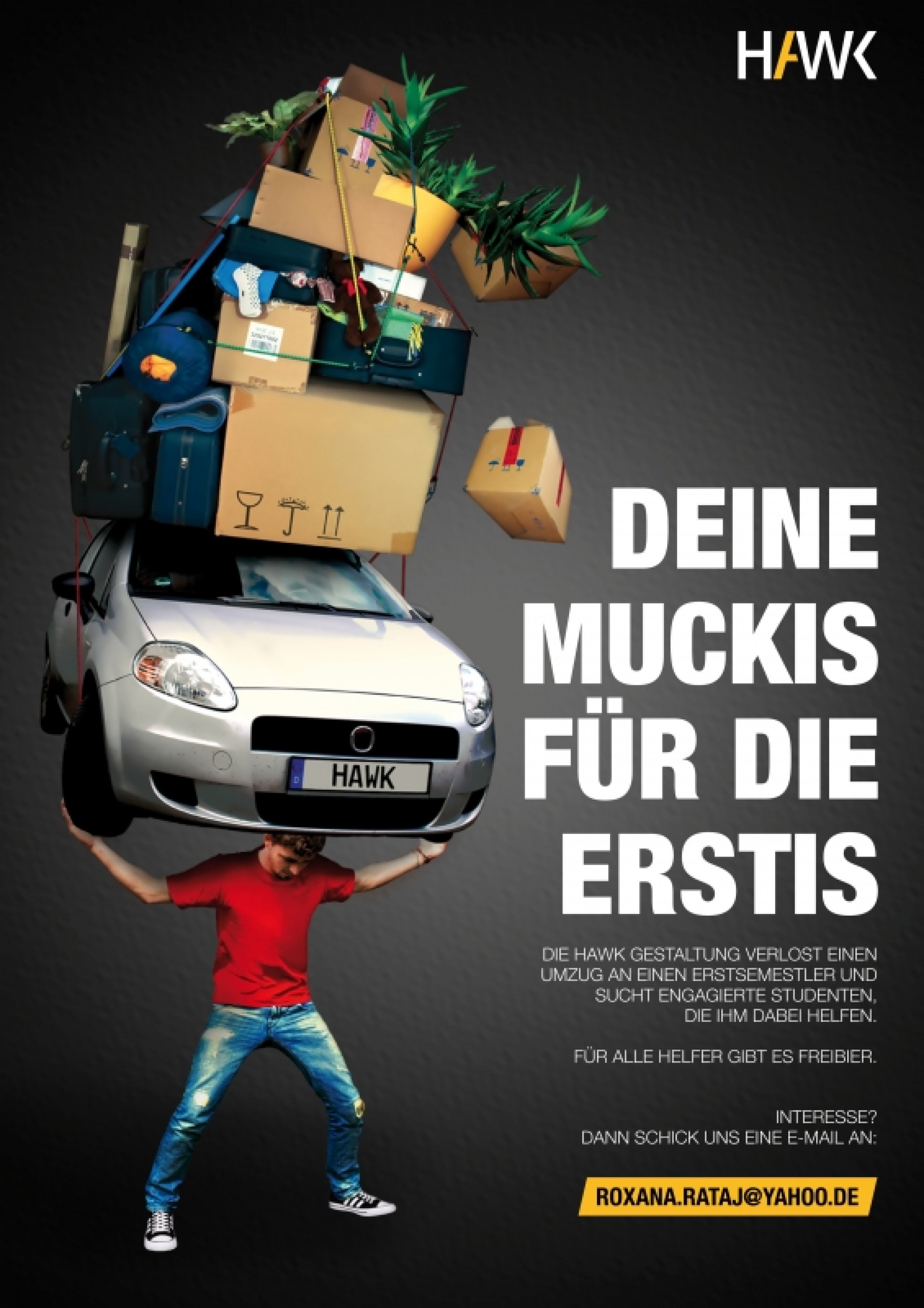 Eine Aktion zum Umzug der HAWK