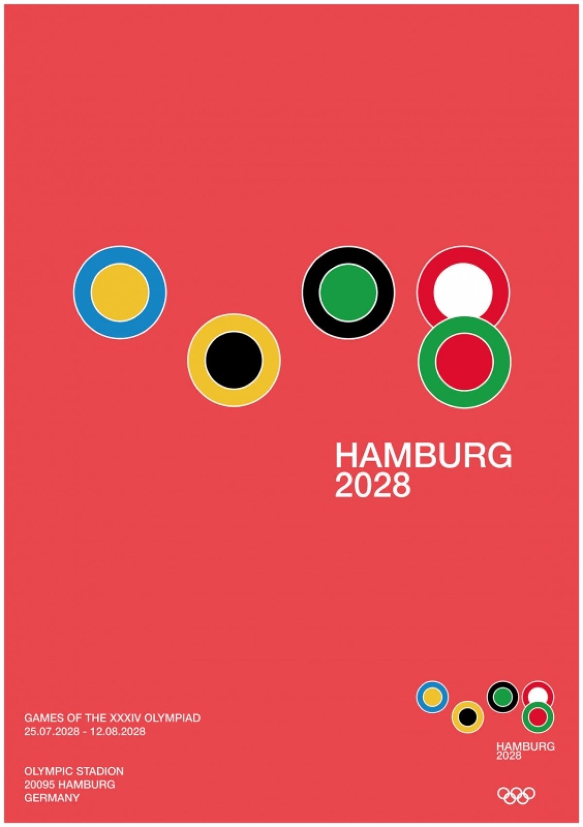 Ein Corporate Design im Namen Hamburgs zur Bewerbung als Austragungsort.