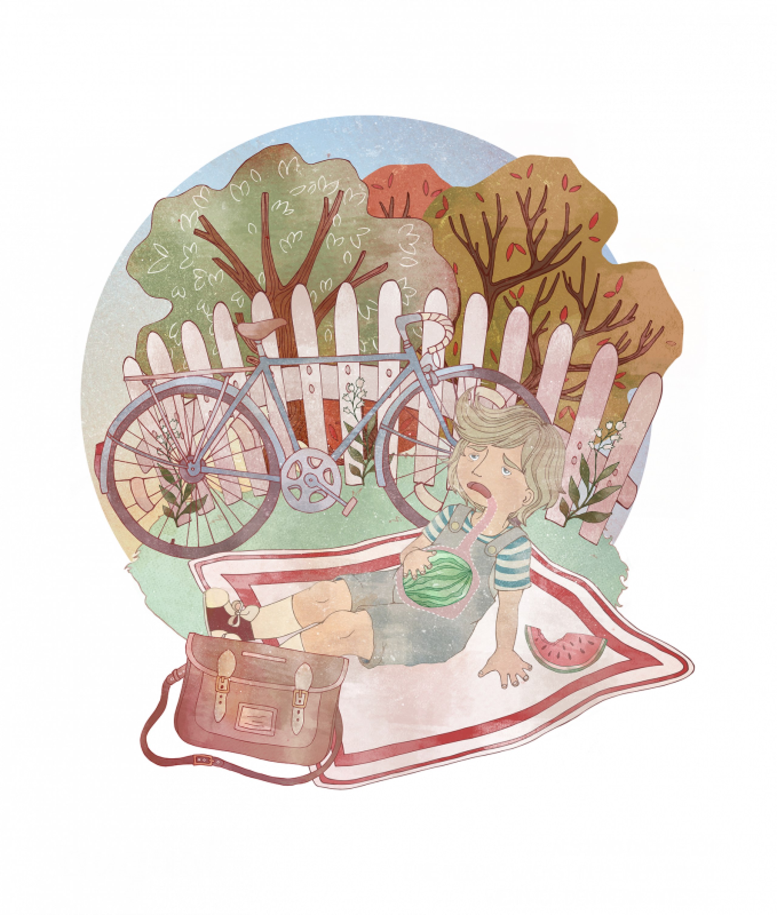 Gestaltung eines illustrativen Wandkalenders