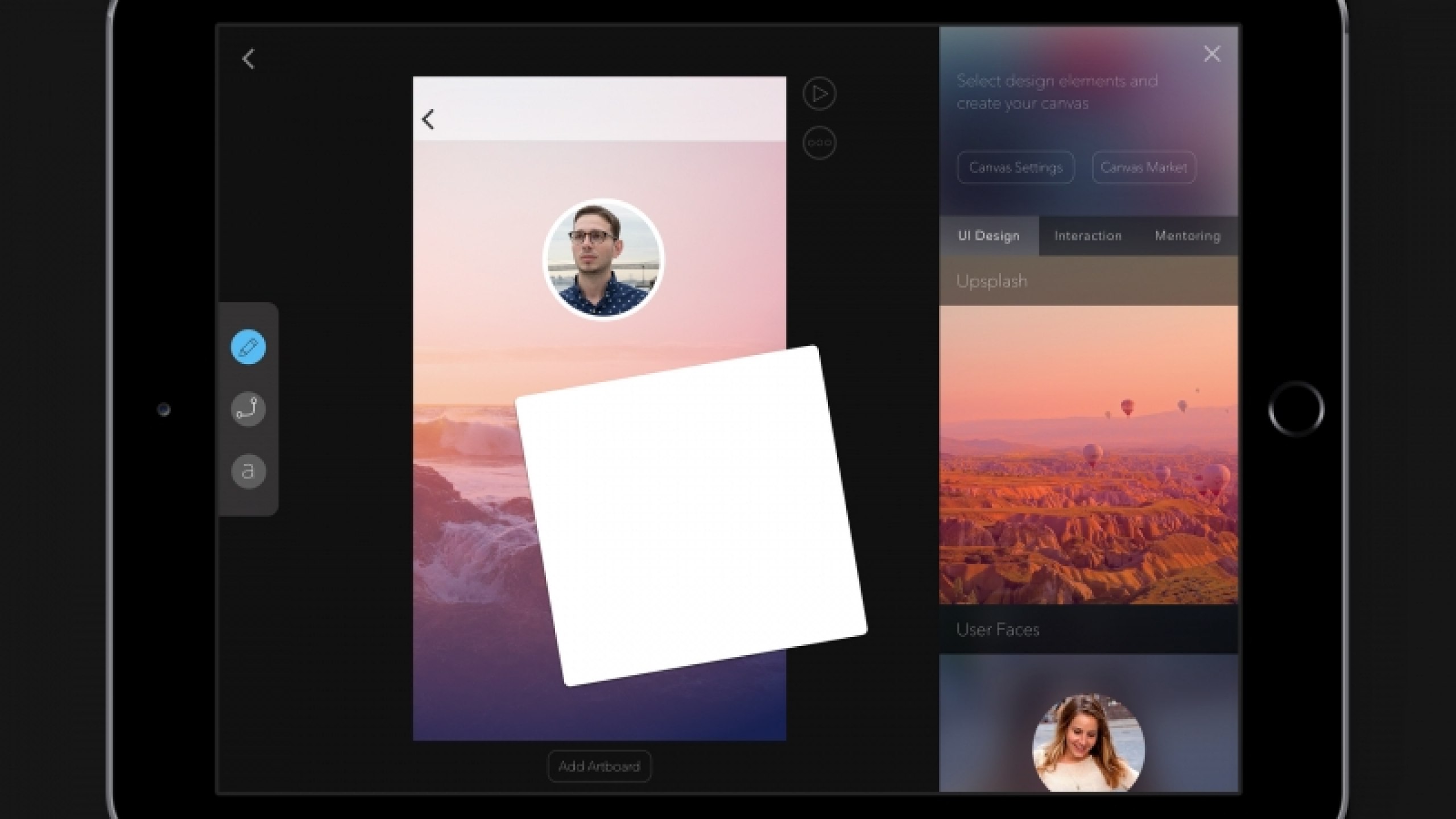 Eine Design- und Prototyping-Applikation für das iPad