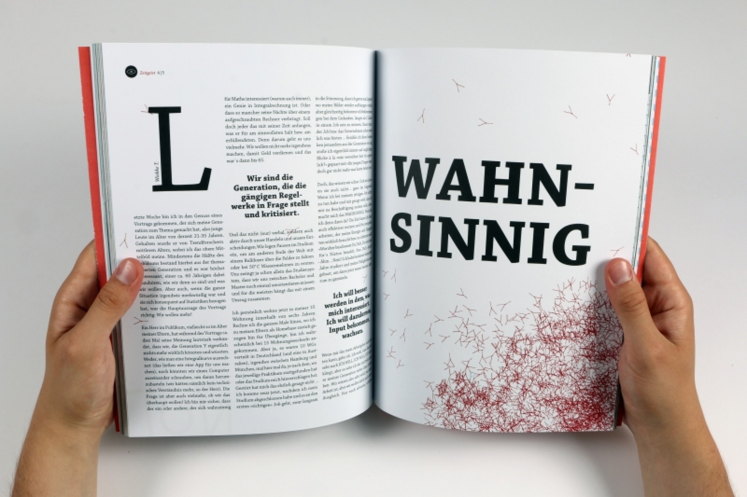 Analyse individualisierter Designleistungen und der praktische Versuch, dies auf den Bereich Magazingestaltung anzuwenden.