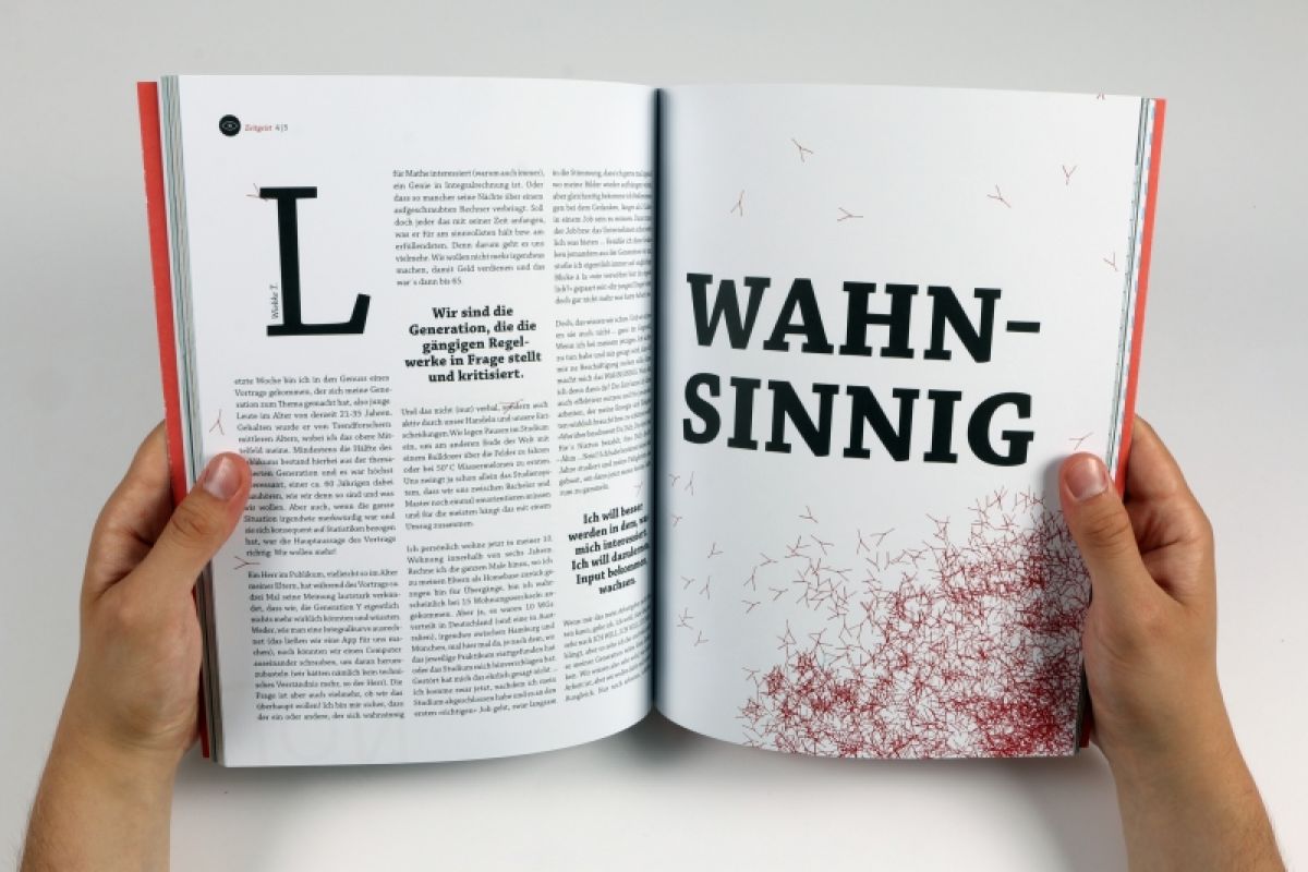 Analyse individualisierter Designleistungen und der praktische Versuch, dies auf den Bereich Magazingestaltung anzuwenden.
