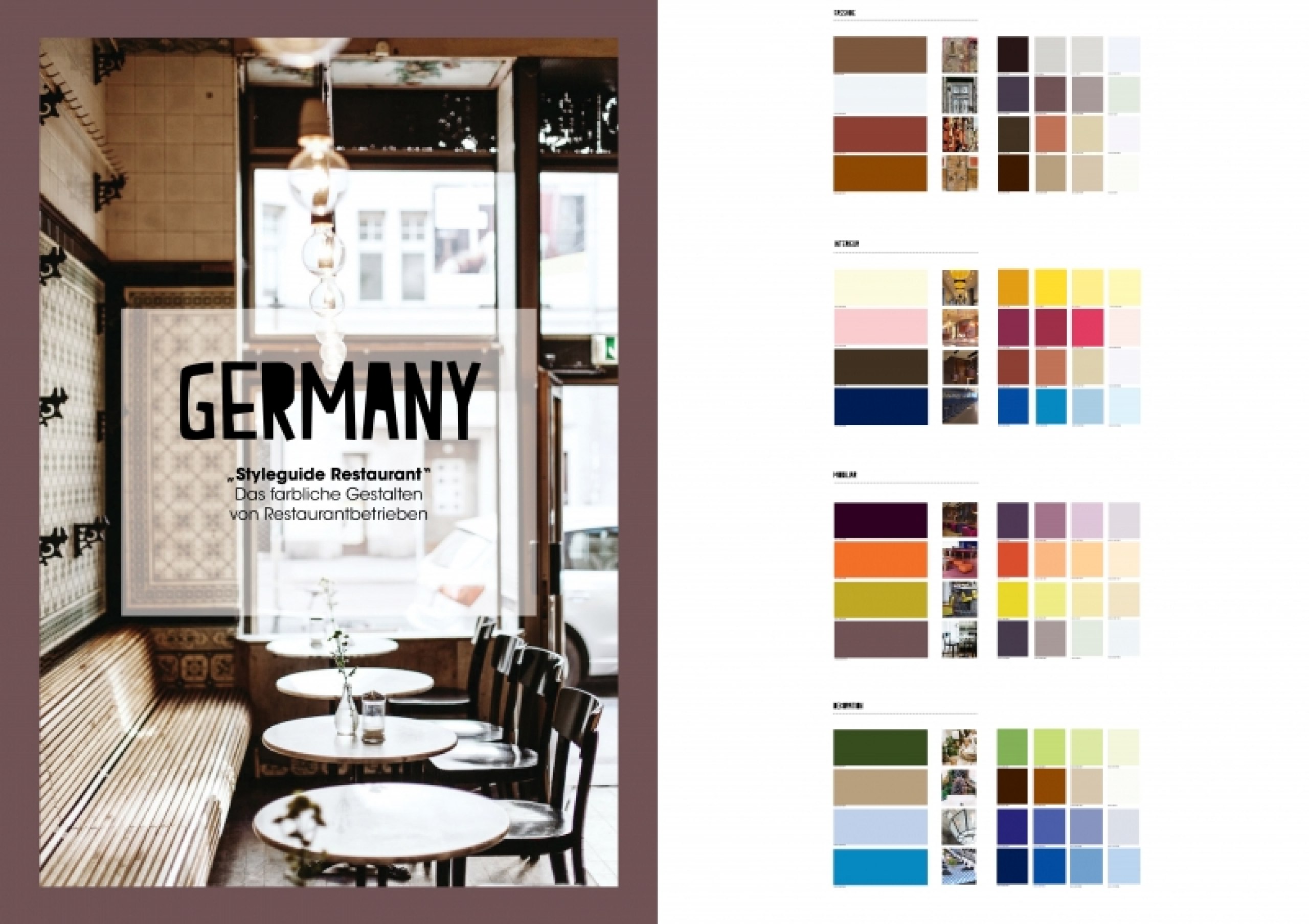 Das farbliche Gestalten von Restaurantbetrieben