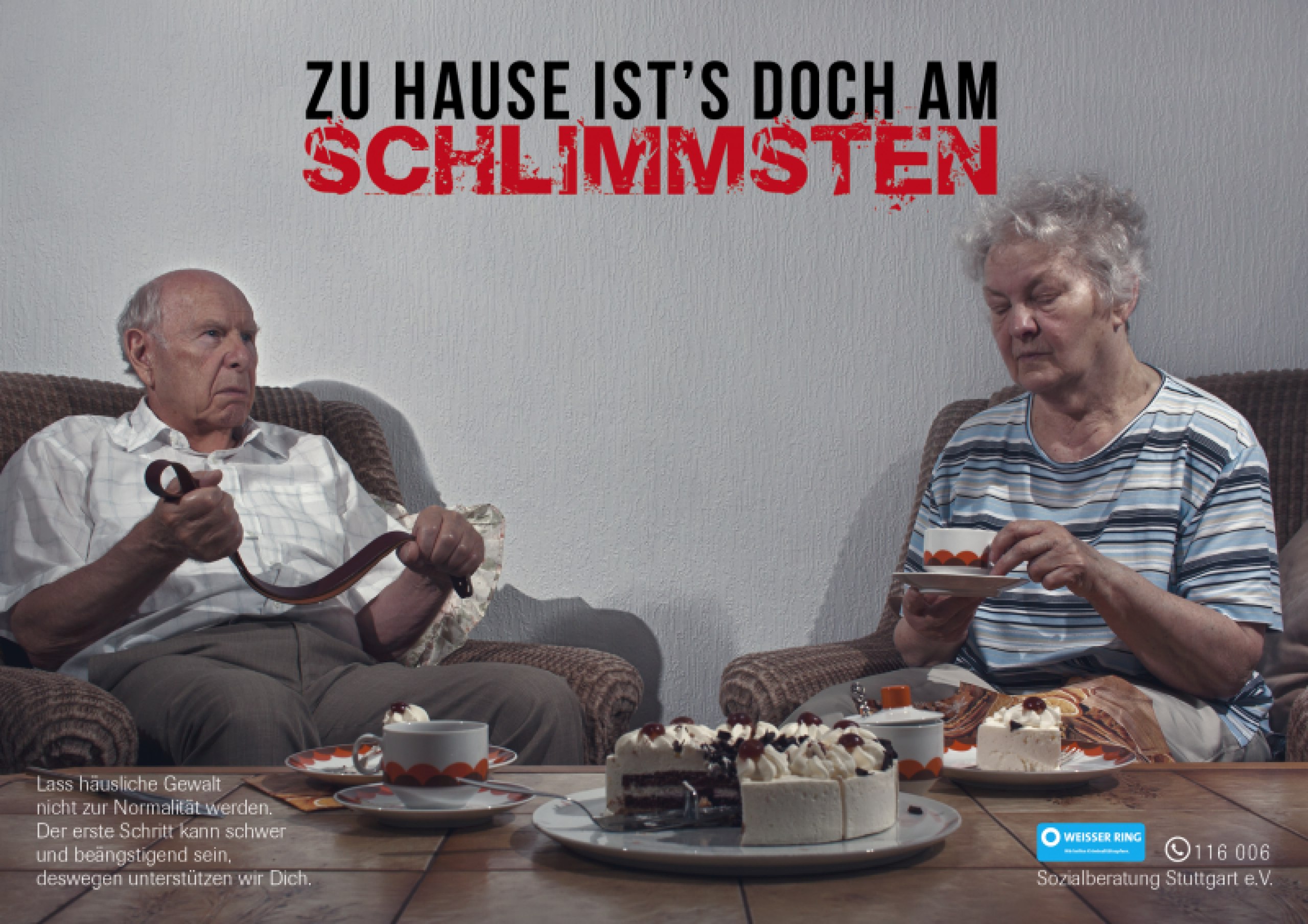 Eine Plakatkampagne gegen häusliche Gewalt