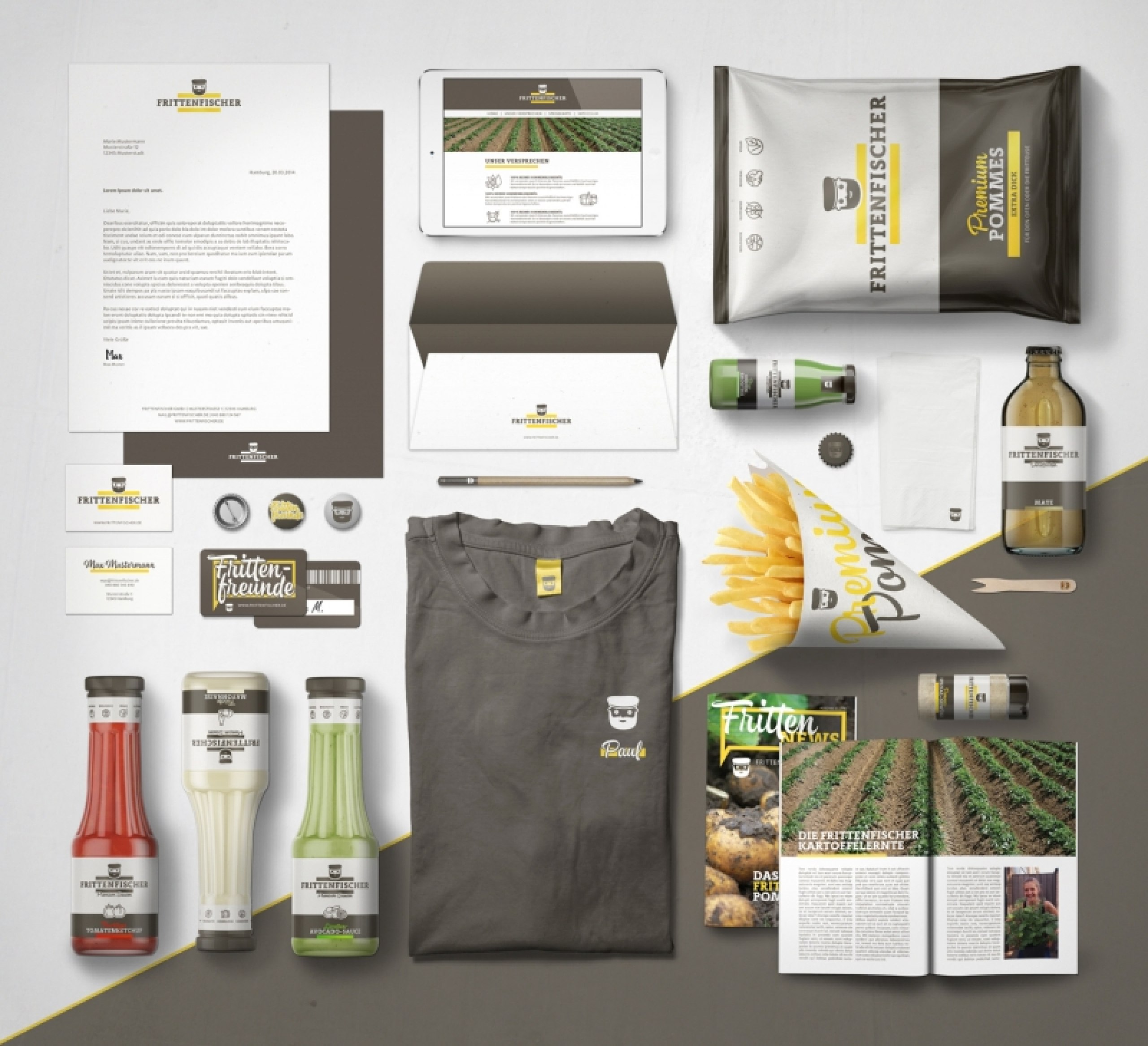 Entwicklung eines Corporate Designs für eine Premium-Pommesbude