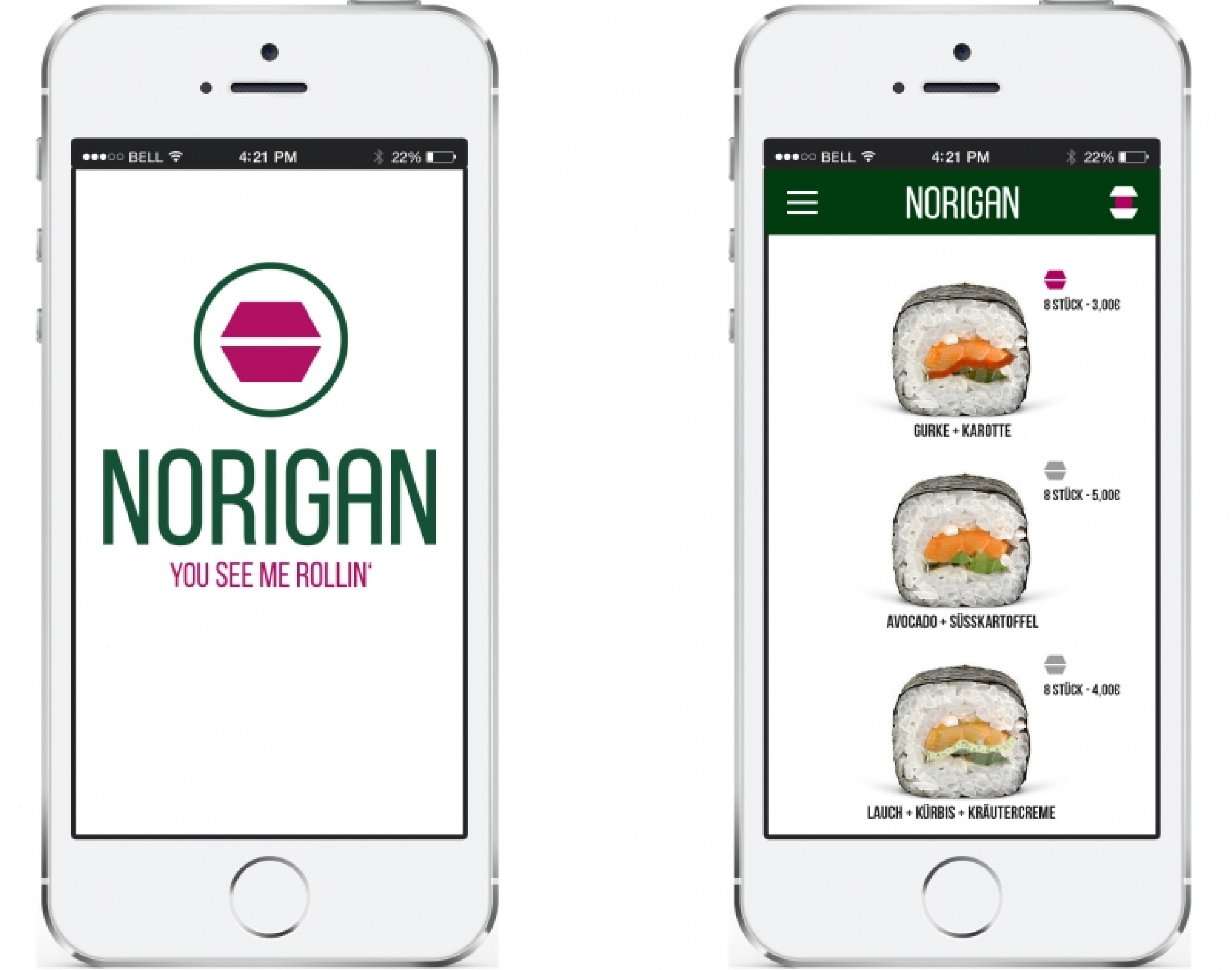 Entwicklung eines Corporate Designs für einen Sushi-Food-Truck