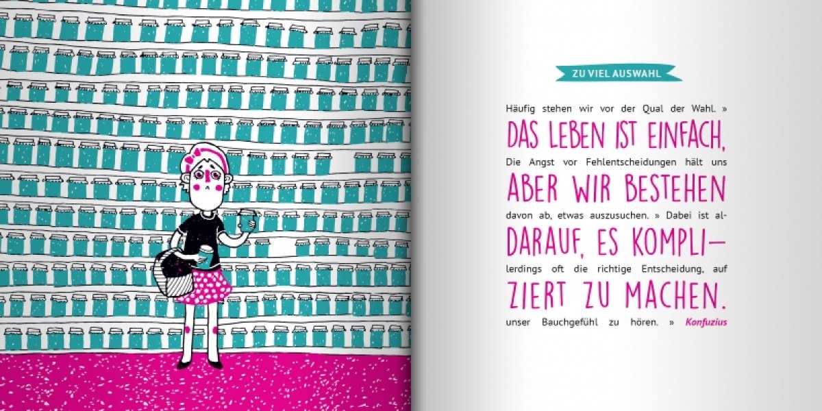 Konzeption und Gestaltung eines Ratgebers zum Thema Überfluss