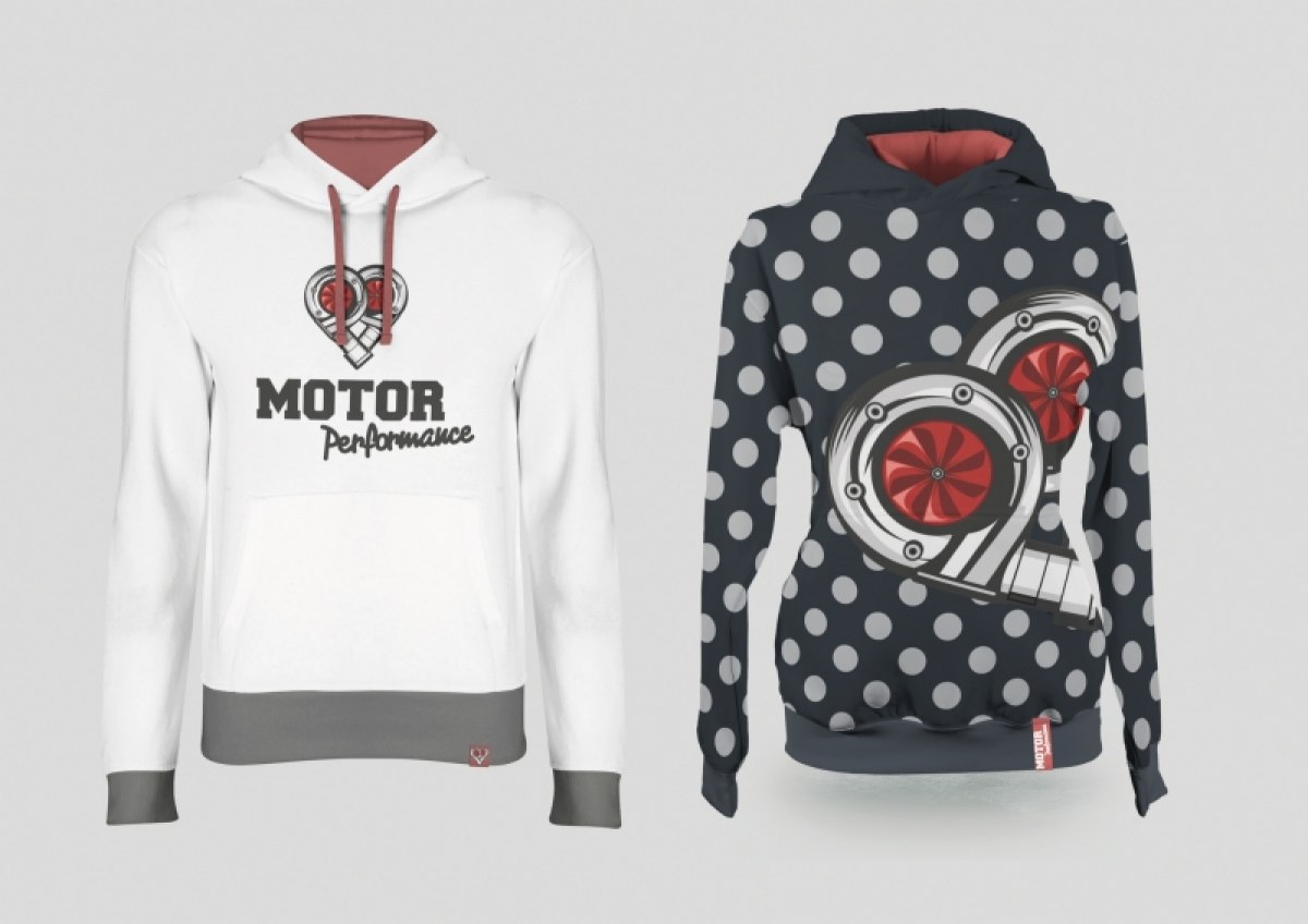 Eine fiktive bekannte Tuningwerkstatt mit erfolgreichem Merchandise