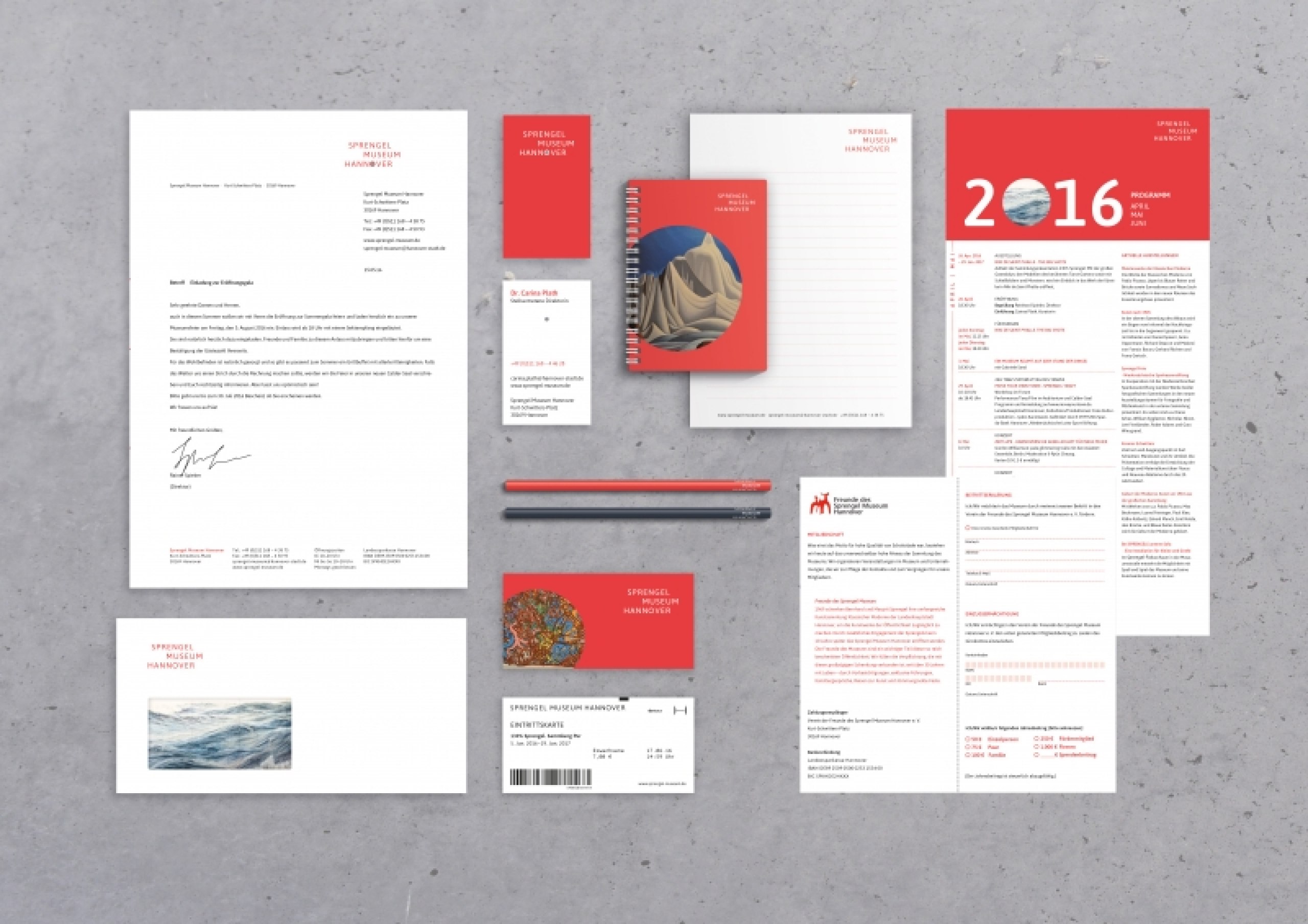 Gestaltung eines Corporate Design für das Sprengel Museum Hannover