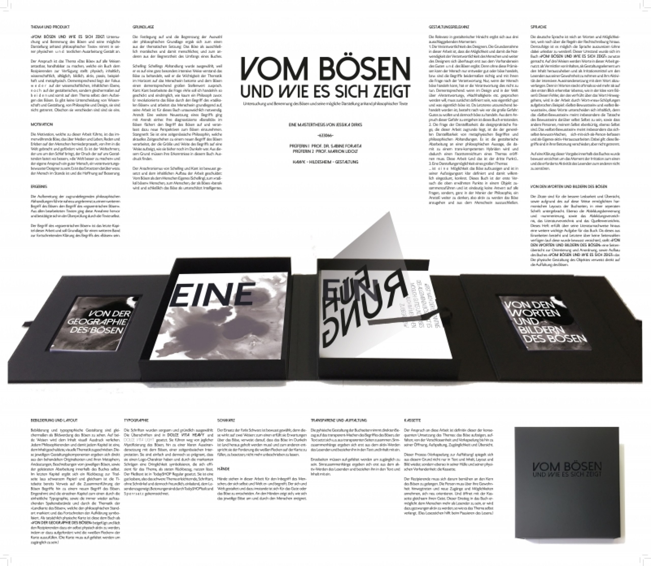 Untersuchung und Bennenung des Bösen & seine mögliche Darstellung anhand philosophischer Texte