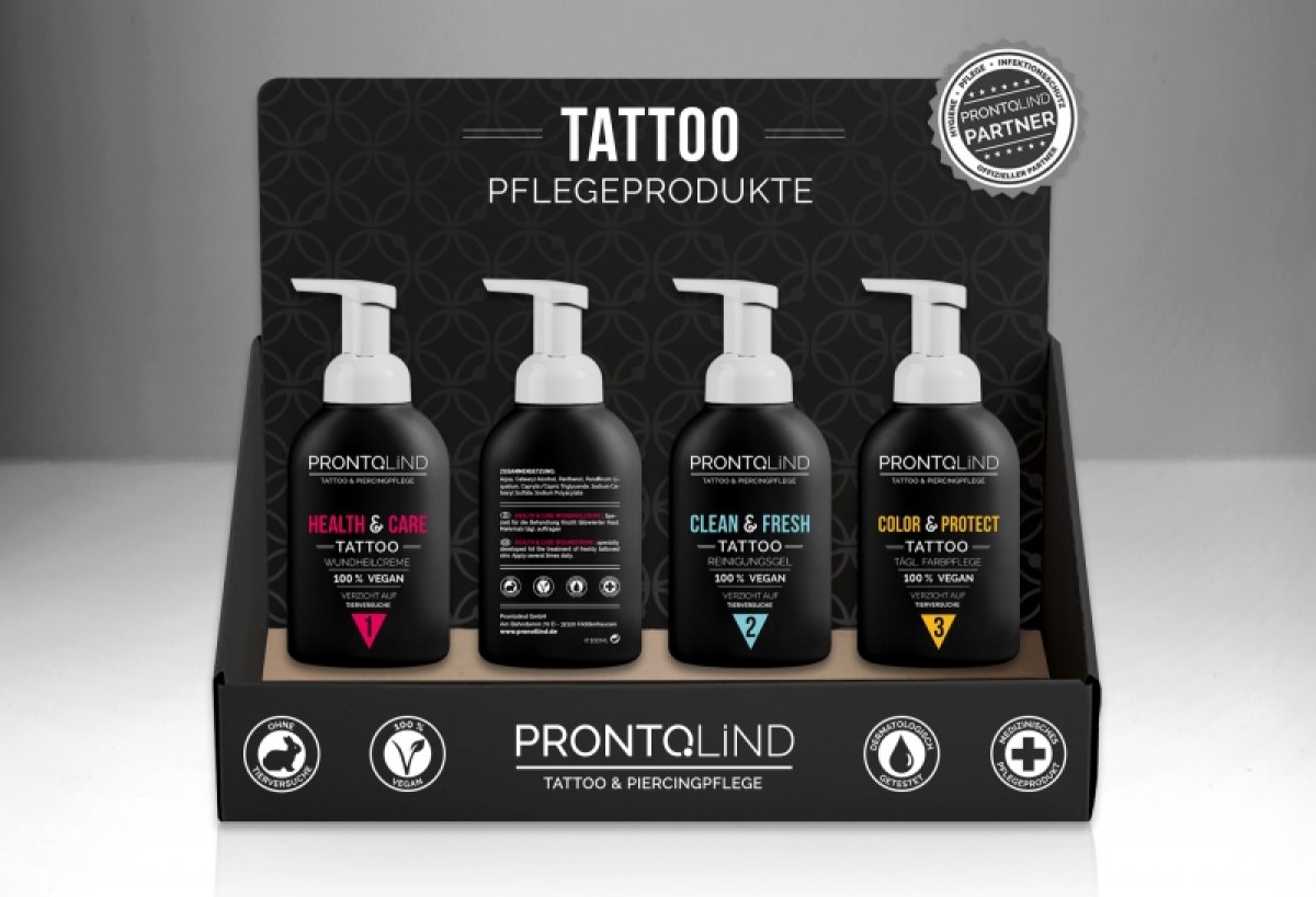 Neugestaltung des Corporate Designs für eine Piercing- & Tattoopflegemarke