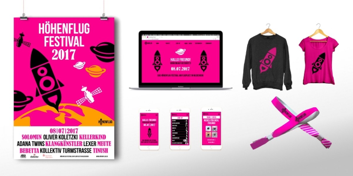 Entwicklung eines Corporate Designs und einer Kampagne für ein Elektrofestival