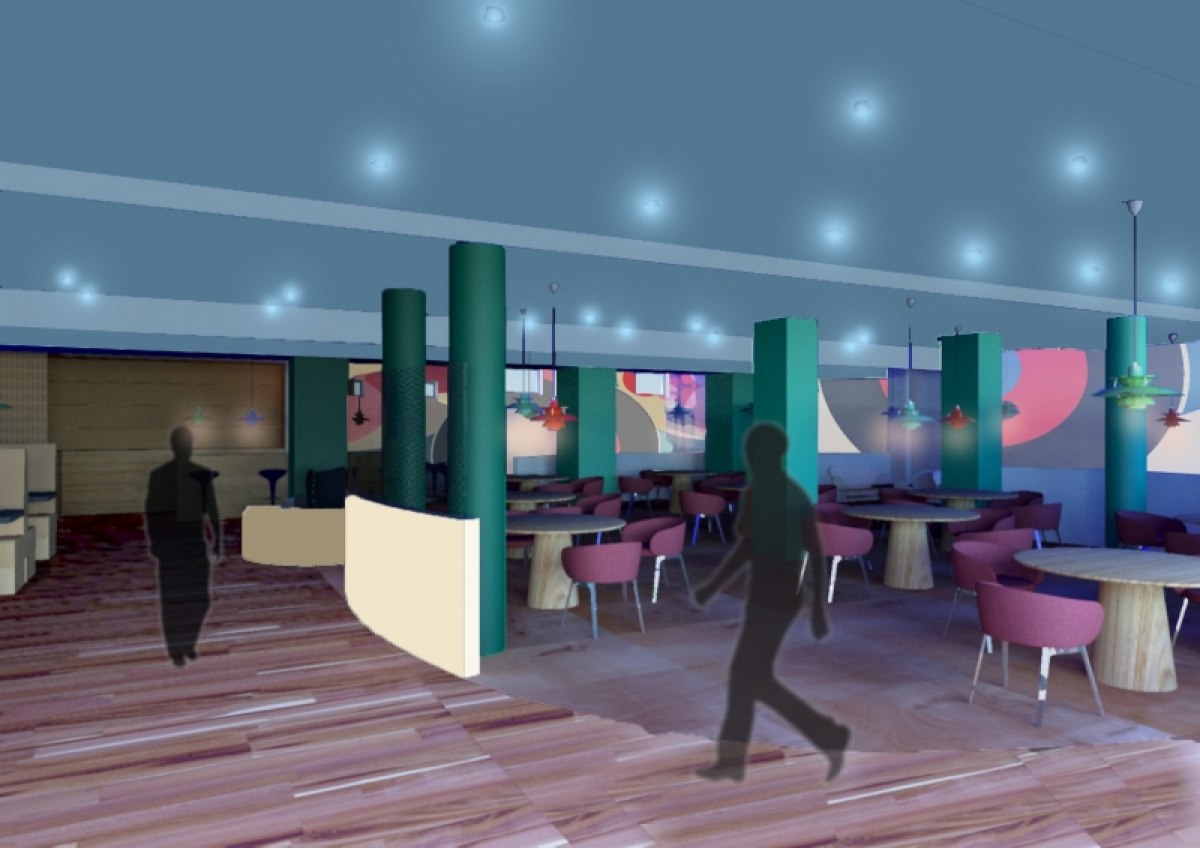 Das Retro- Restaurant THE 50s mit angrenzender Milchbar MARILYN