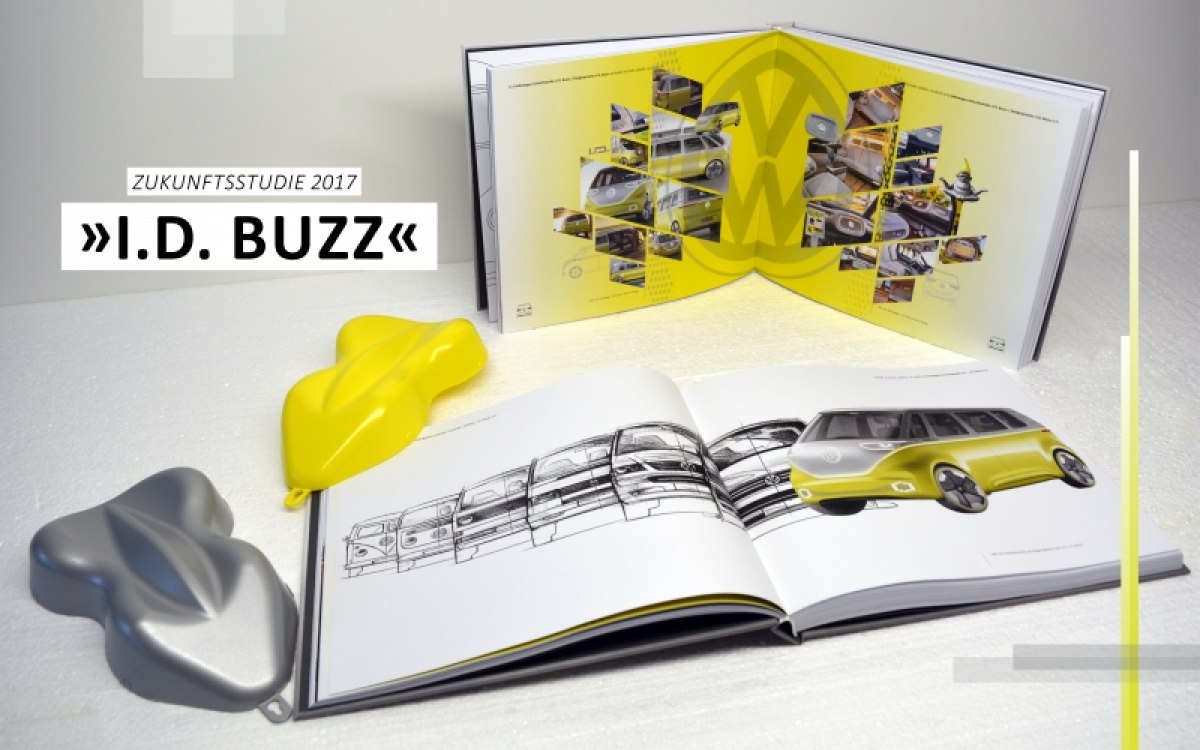 Gestaltung einer Exterior Farbdesign Kollektion für das VW I.D. Buzz Serienfahrzeug