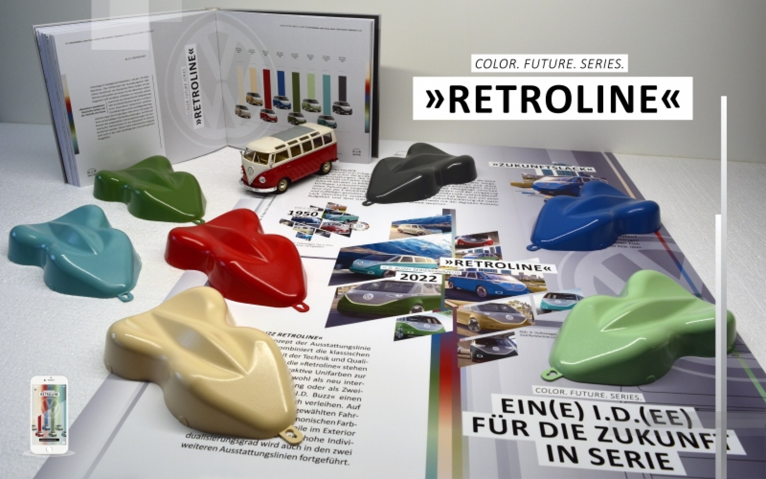 Gestaltung einer Exterior Farbdesign Kollektion für das VW I.D. Buzz Serienfahrzeug