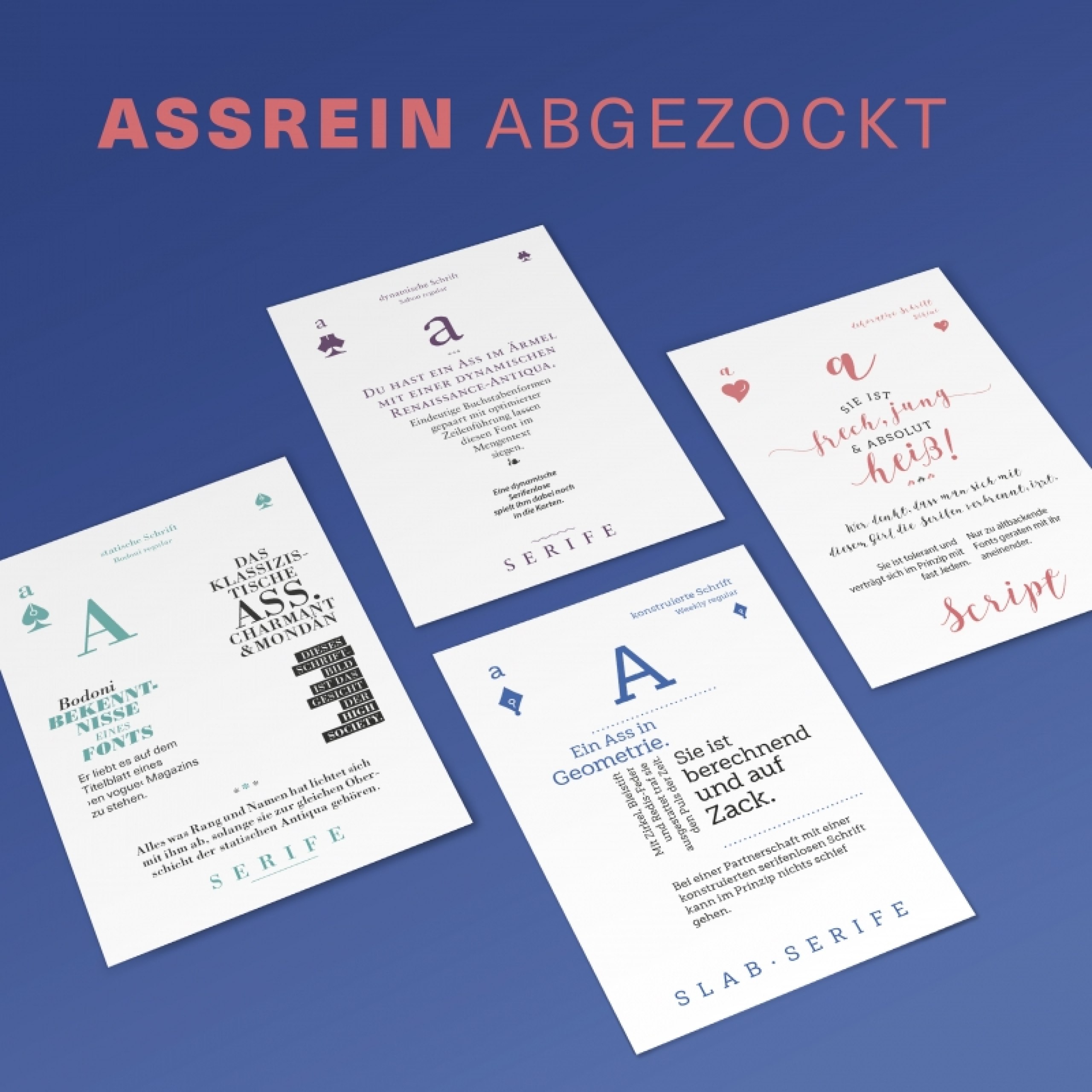 Ein Spiel, das Schriften mischt