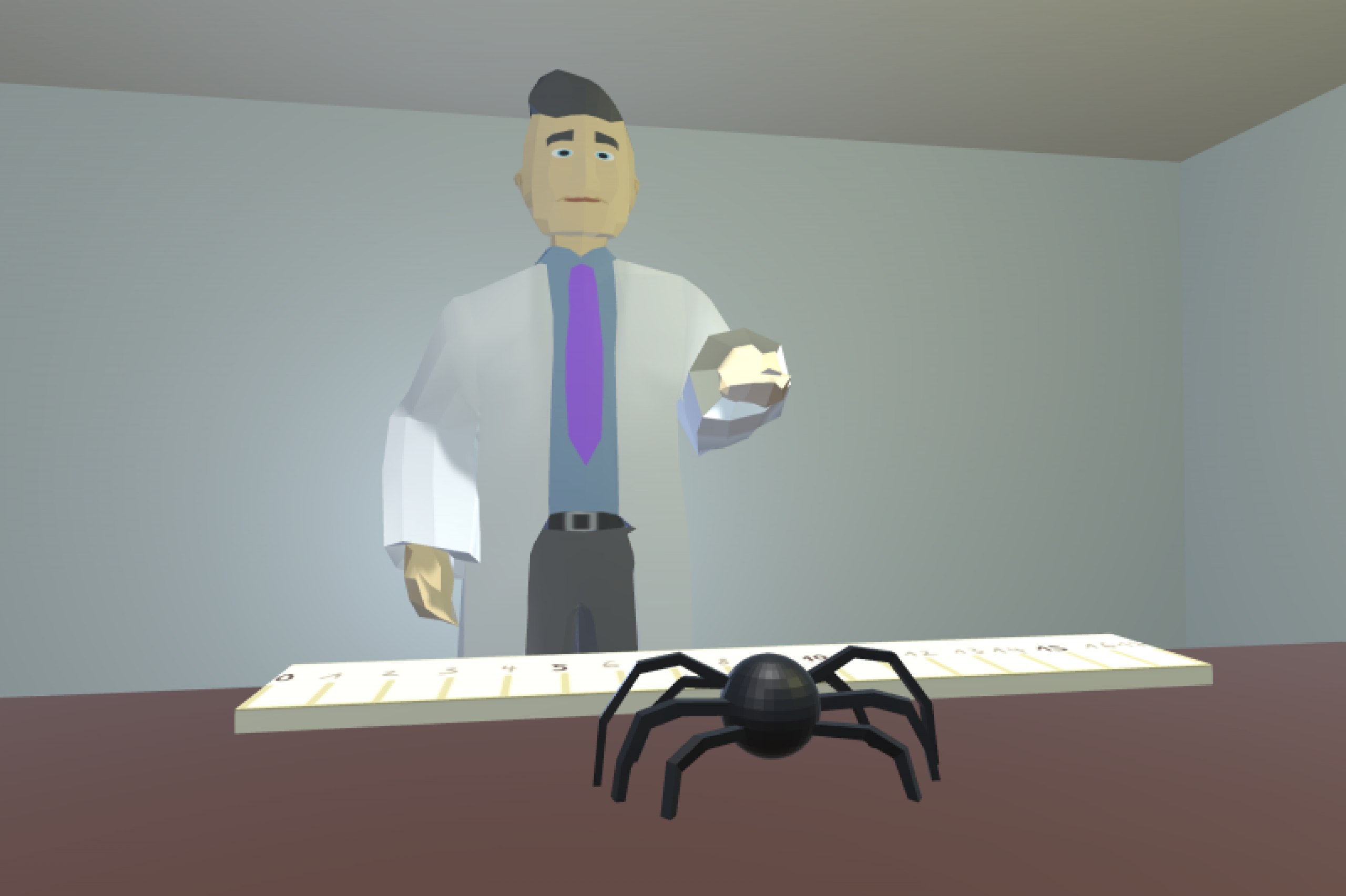 Gestalterische Entwicklung einer Anwendung für die Behandlung von Phobien in VR