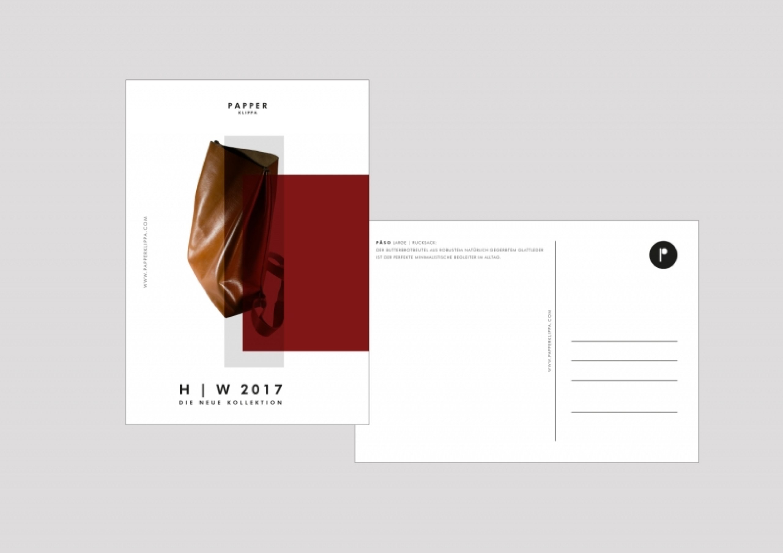 Entwicklung eines Corporate und Packaging Designs für eine Taschenmarke