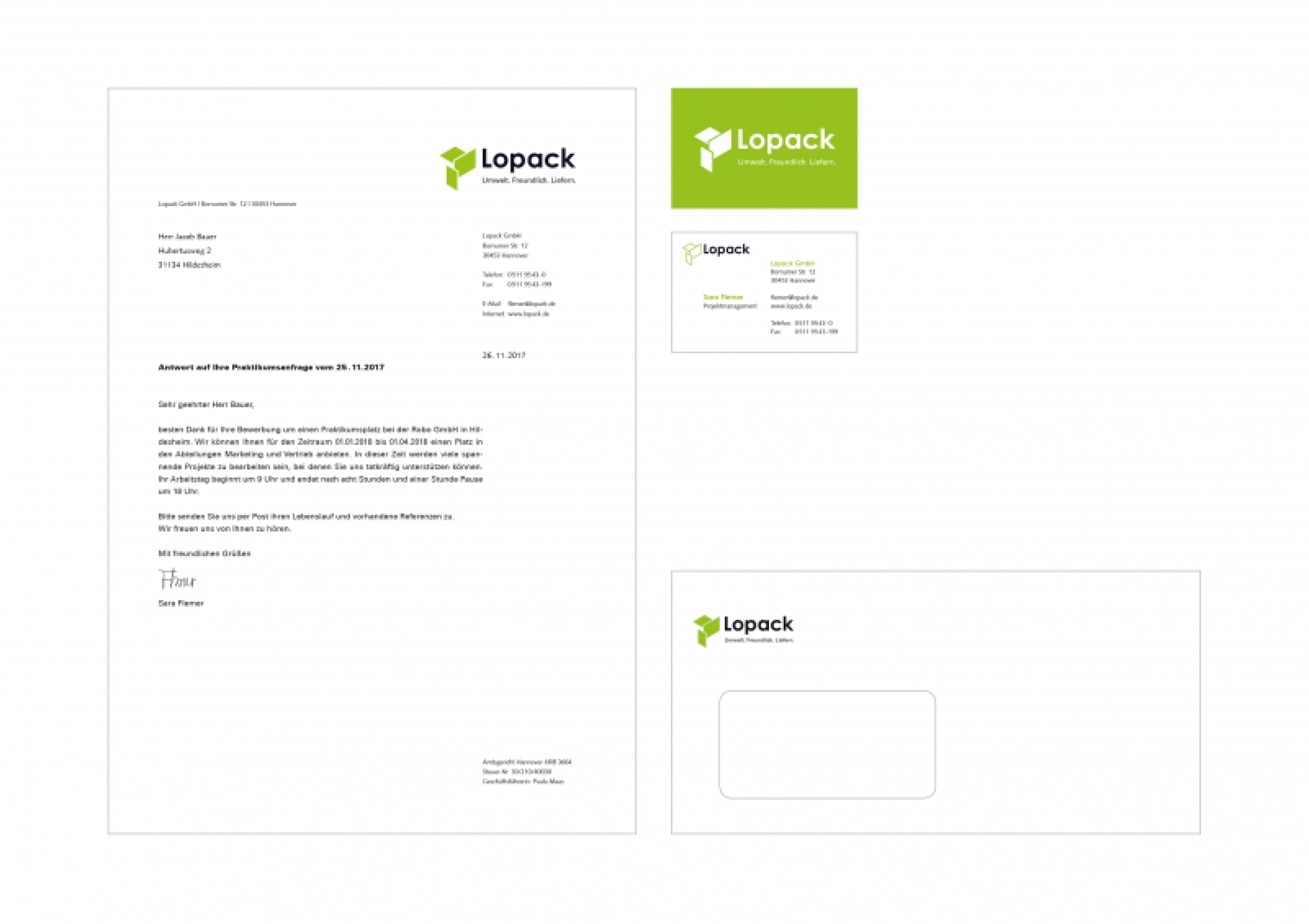 Corporate Design für einen Paketdienst