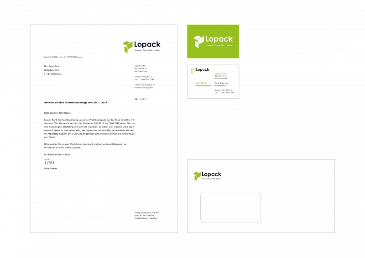 Corporate Design für einen Paketdienst