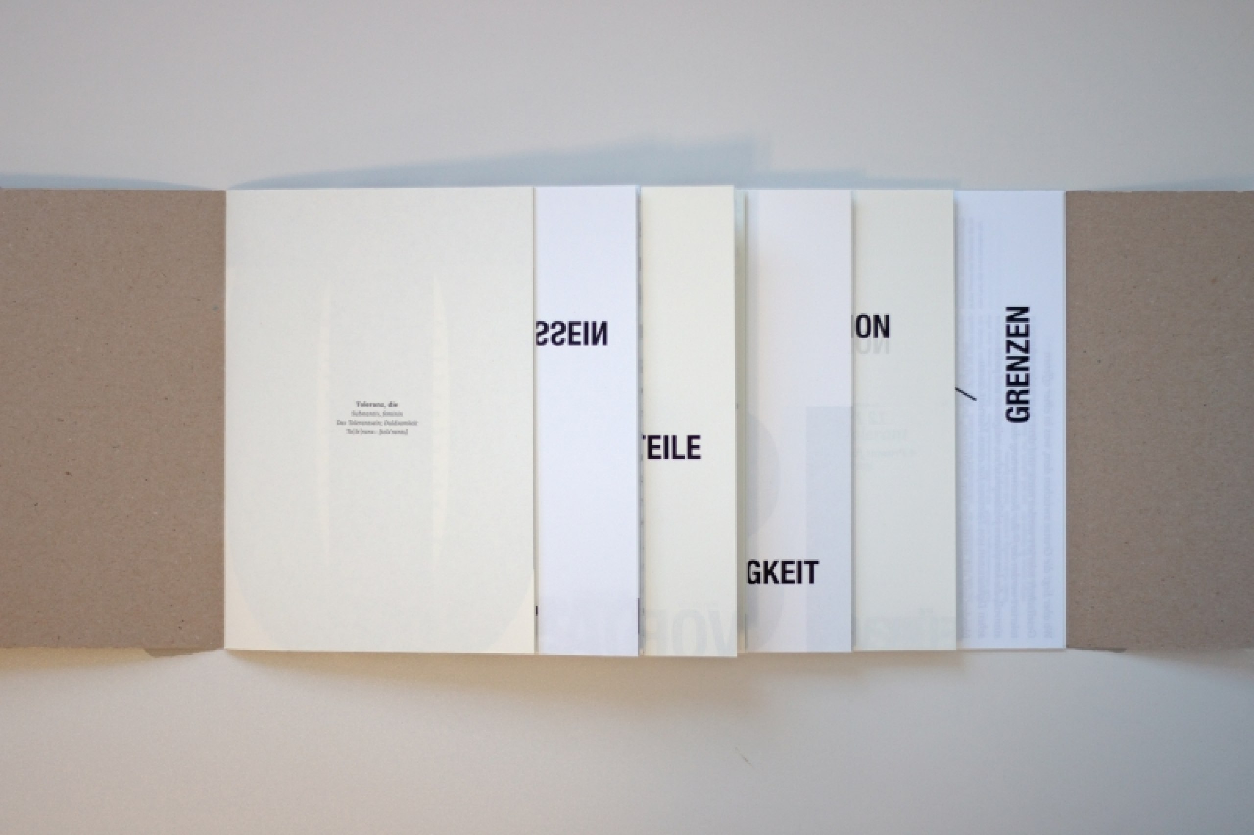 Konzeption und Gestaltung eines Printobjektes zur Bedeutung von Toleranz