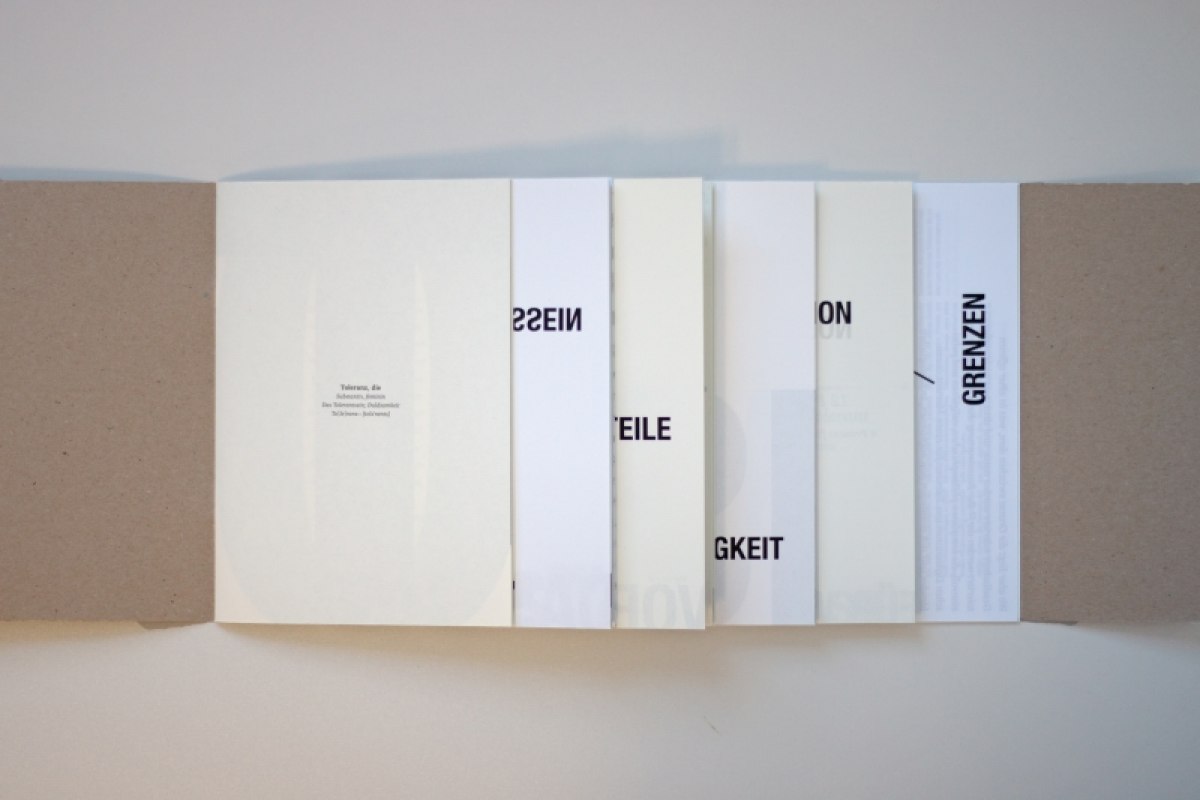 Konzeption und Gestaltung eines Printobjektes zur Bedeutung von Toleranz