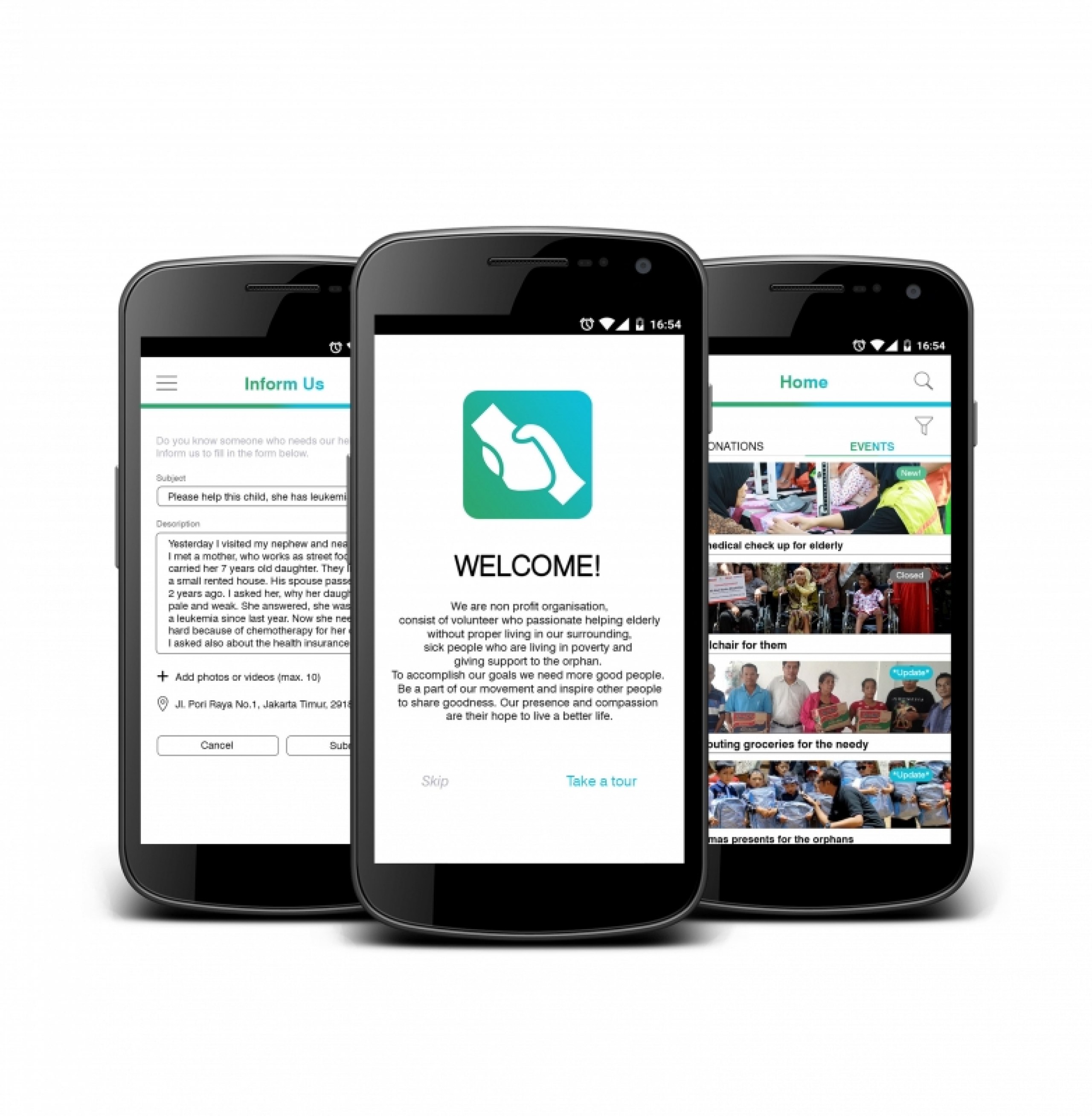 Konzeption und Design einer App als Plattform für Hilfsorganisationen