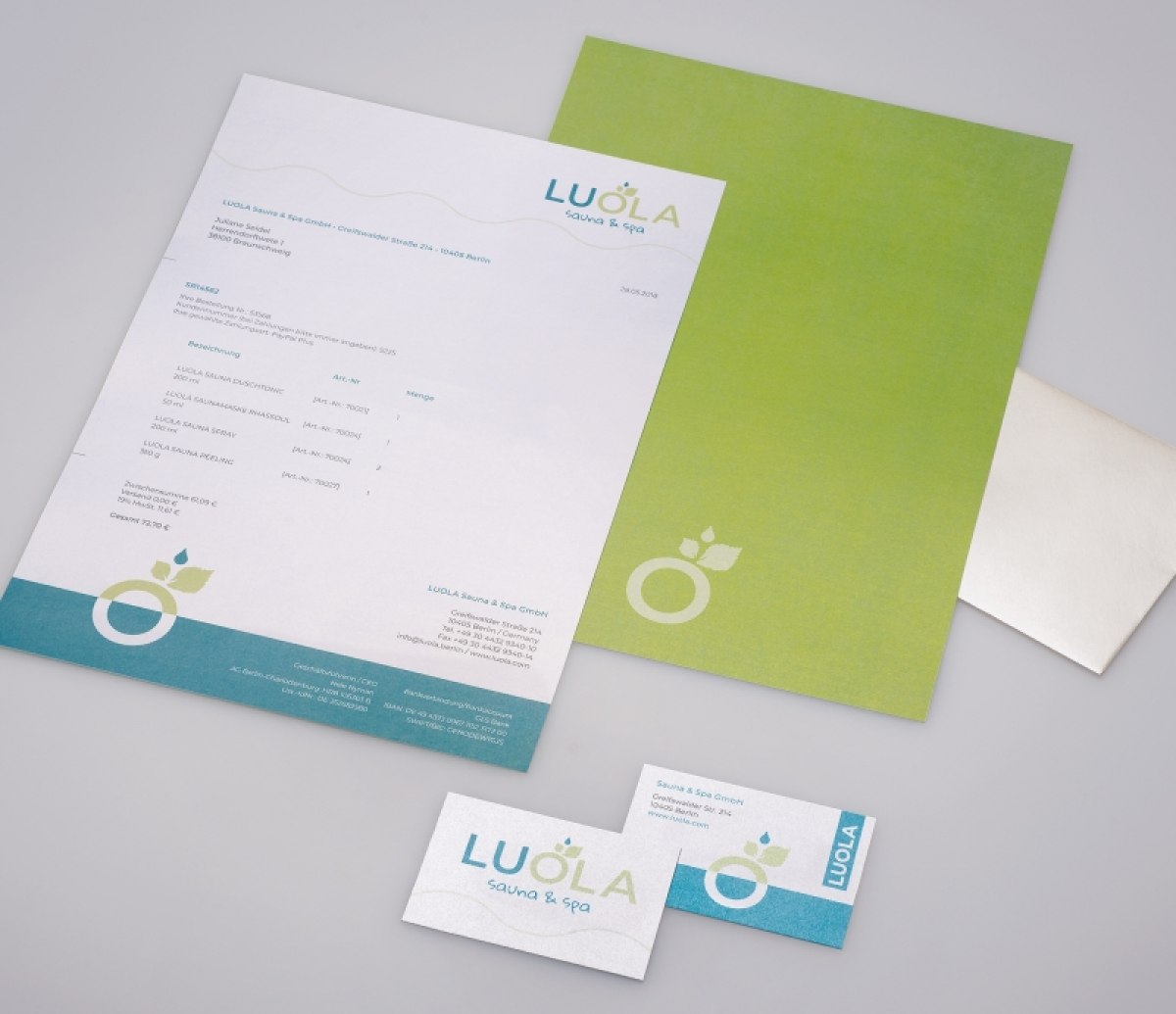 Entwicklung eines Sauna-Spa-Brandings