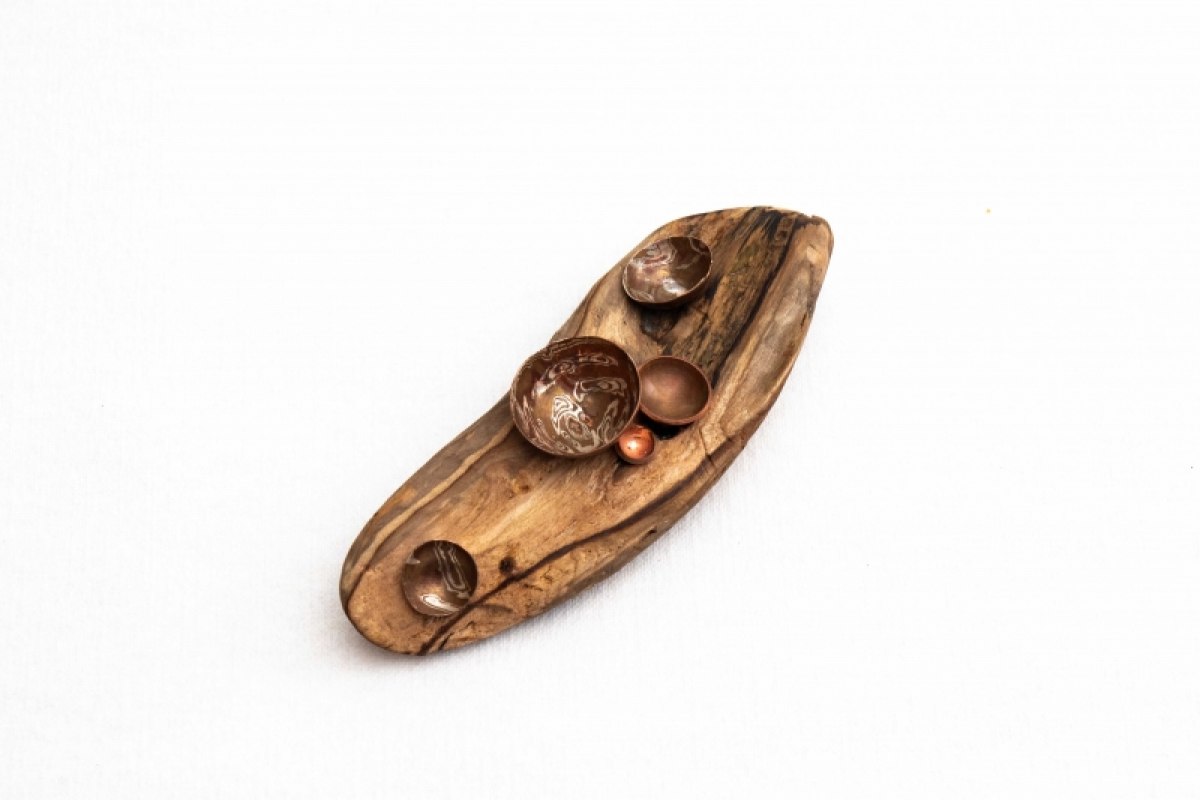 Eine Symbiose aus Mokume-Gane und Holz