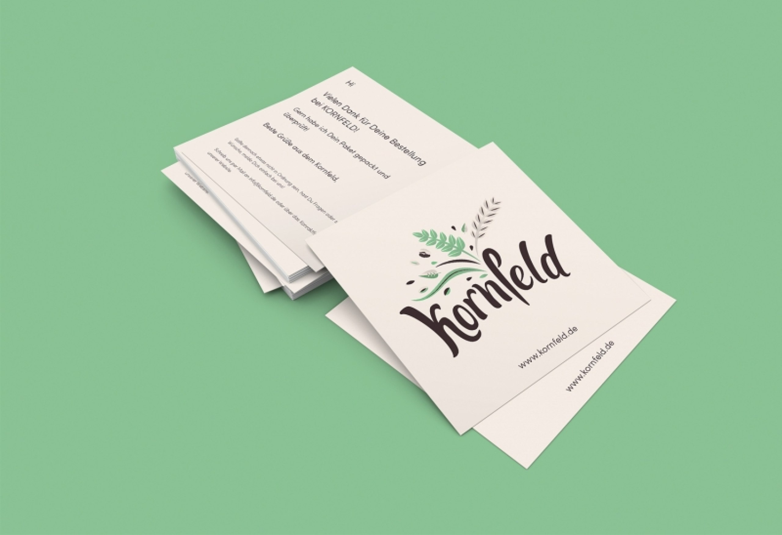 Recherche, Entwicklung und Gestaltung eines Webshops für die Marke „Kornfeld“